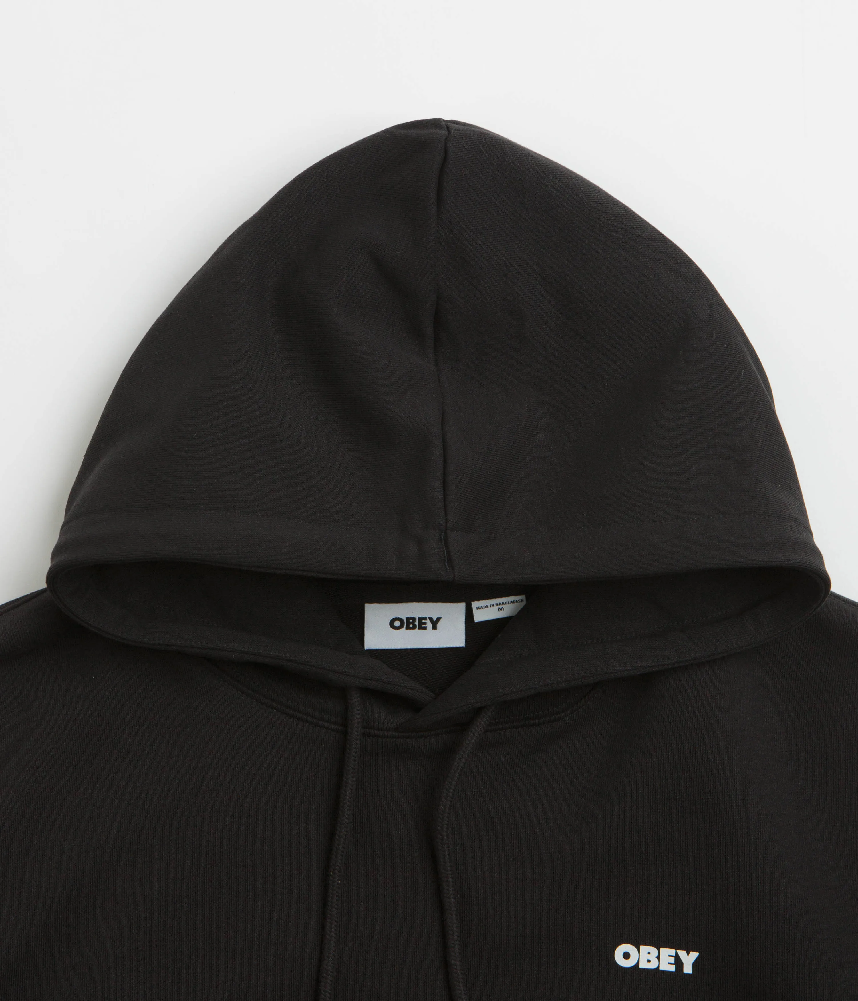Obey Icon Stencil Flame Hoodie - Black