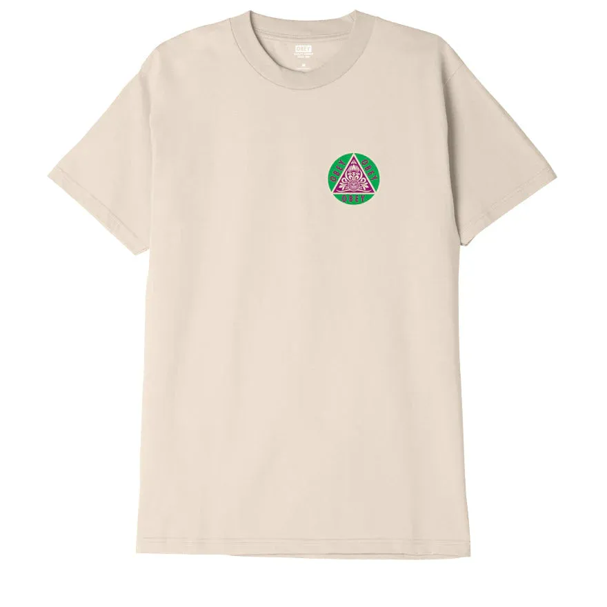 OBEY PYRAMID TEE // CREAM