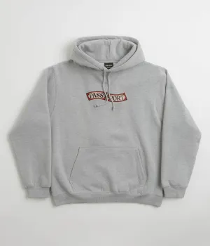 Pass Port Red Flag Hoodie - Ash
