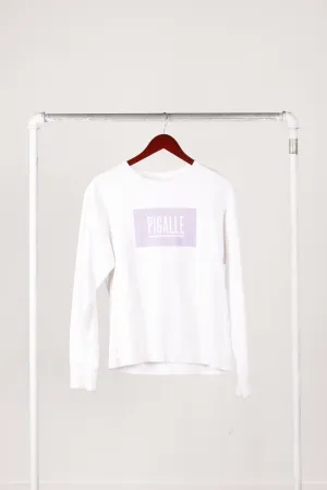 Pigalle SS17 'Classic Box Logo' Crewneck Sweatshirt White (2017)