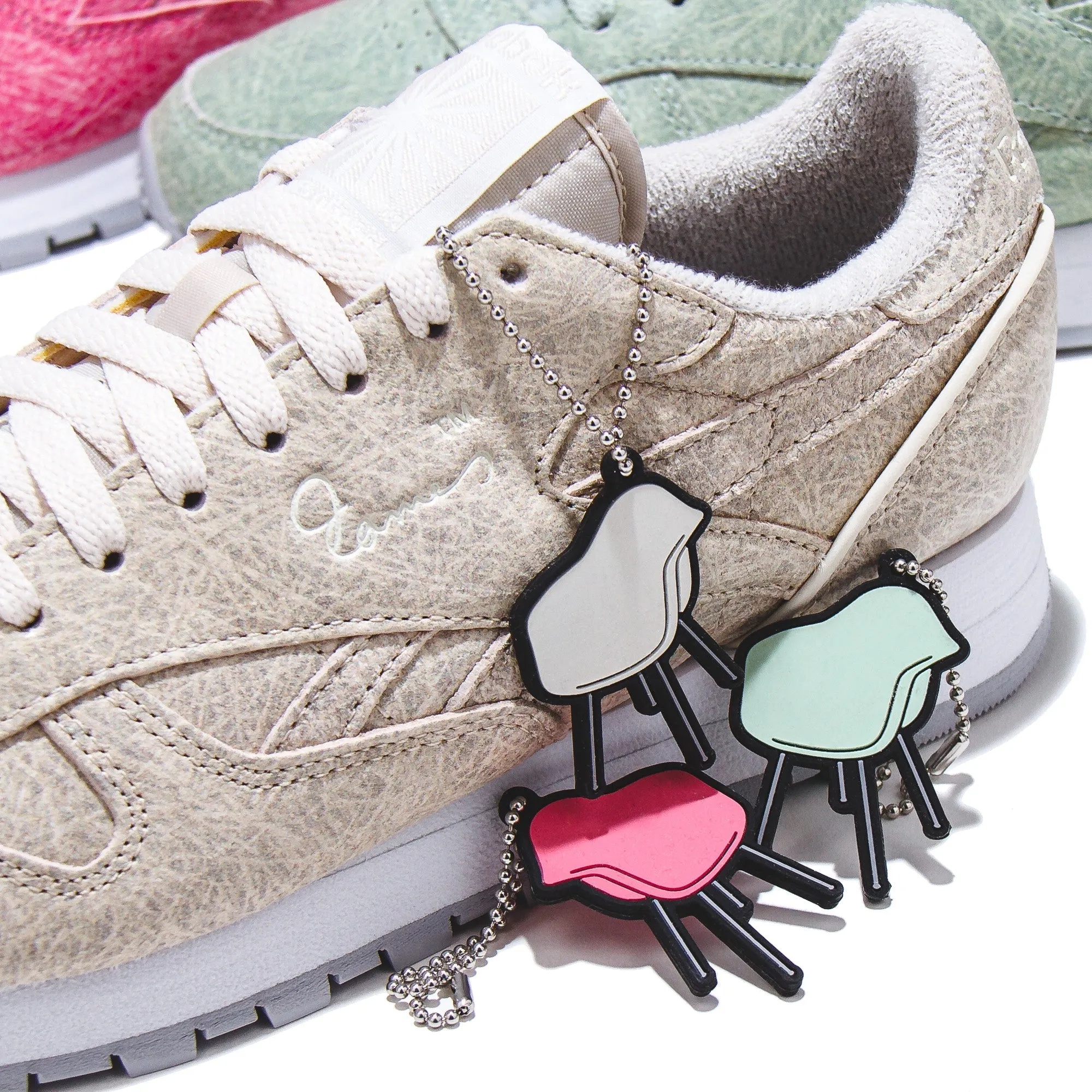 Reebok Classic x Eames Leather Pink White Grey FZ5860