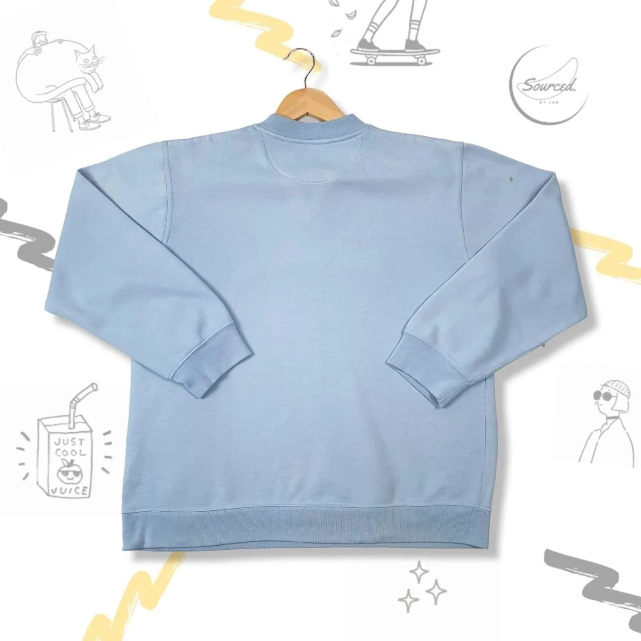 Reebok Embroidered Spellout Logo Sweatshirt (Women- Relaxed Fit)
