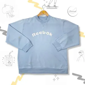 Reebok Embroidered Spellout Logo Sweatshirt (Women- Relaxed Fit)