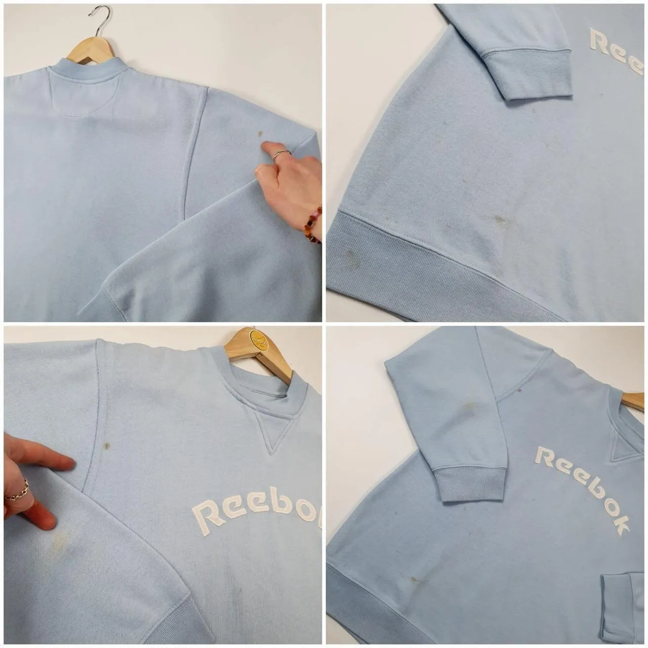 Reebok Embroidered Spellout Logo Sweatshirt (Women- Relaxed Fit)