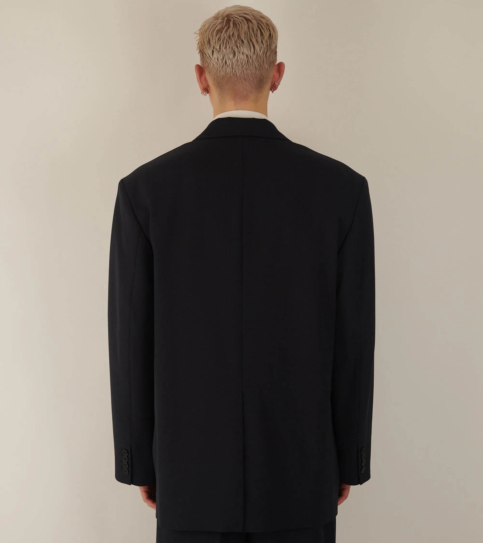 Relaxed Fit Suit Jacket Dark Navy