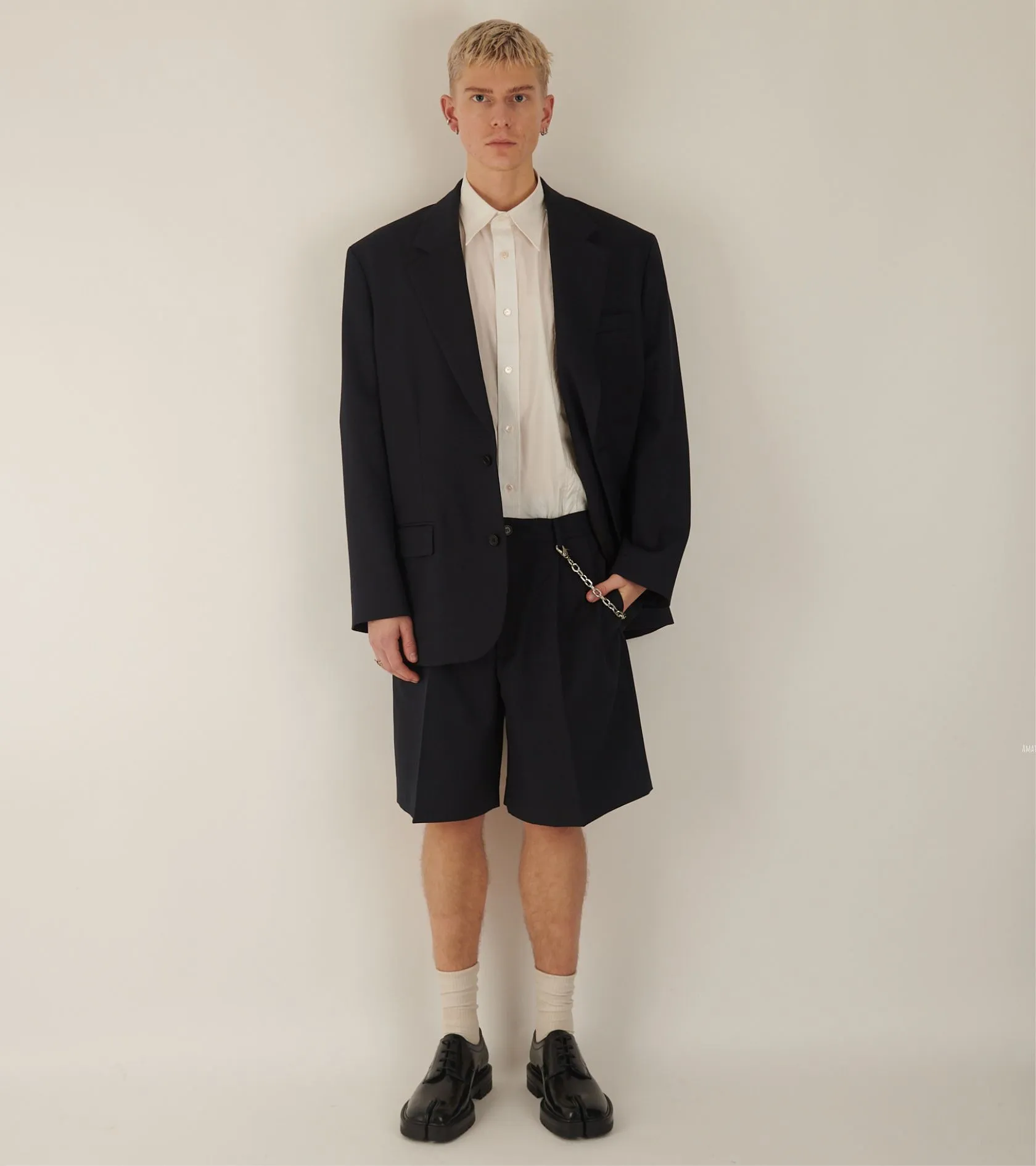 Relaxed Fit Suit Jacket Dark Navy