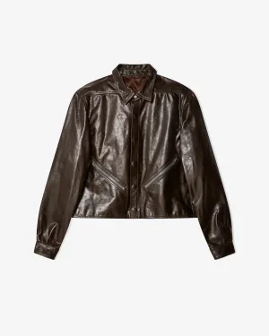 Rick Owens - Men's Tour Alice Shirt Jacket - (Mahogany)