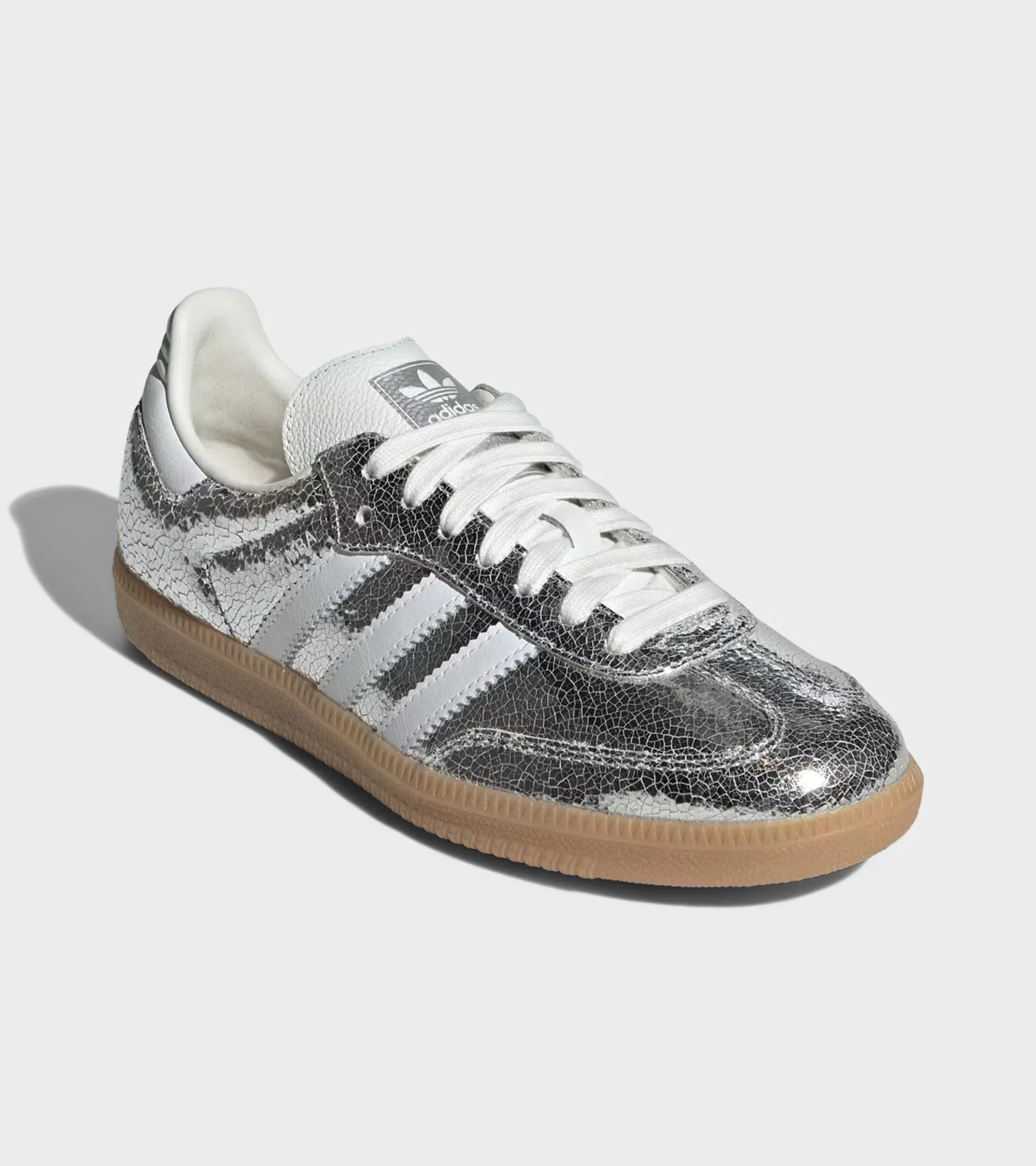 Samba AND W Silver Metallic/White
