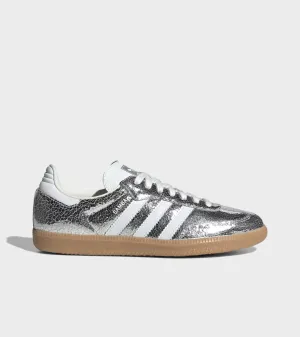 Samba AND W Silver Metallic/White