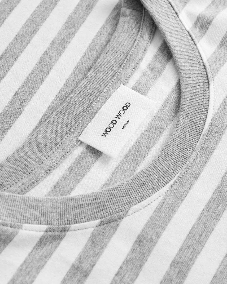 Sami Classic Stripe T-shirt - Grey Stripes