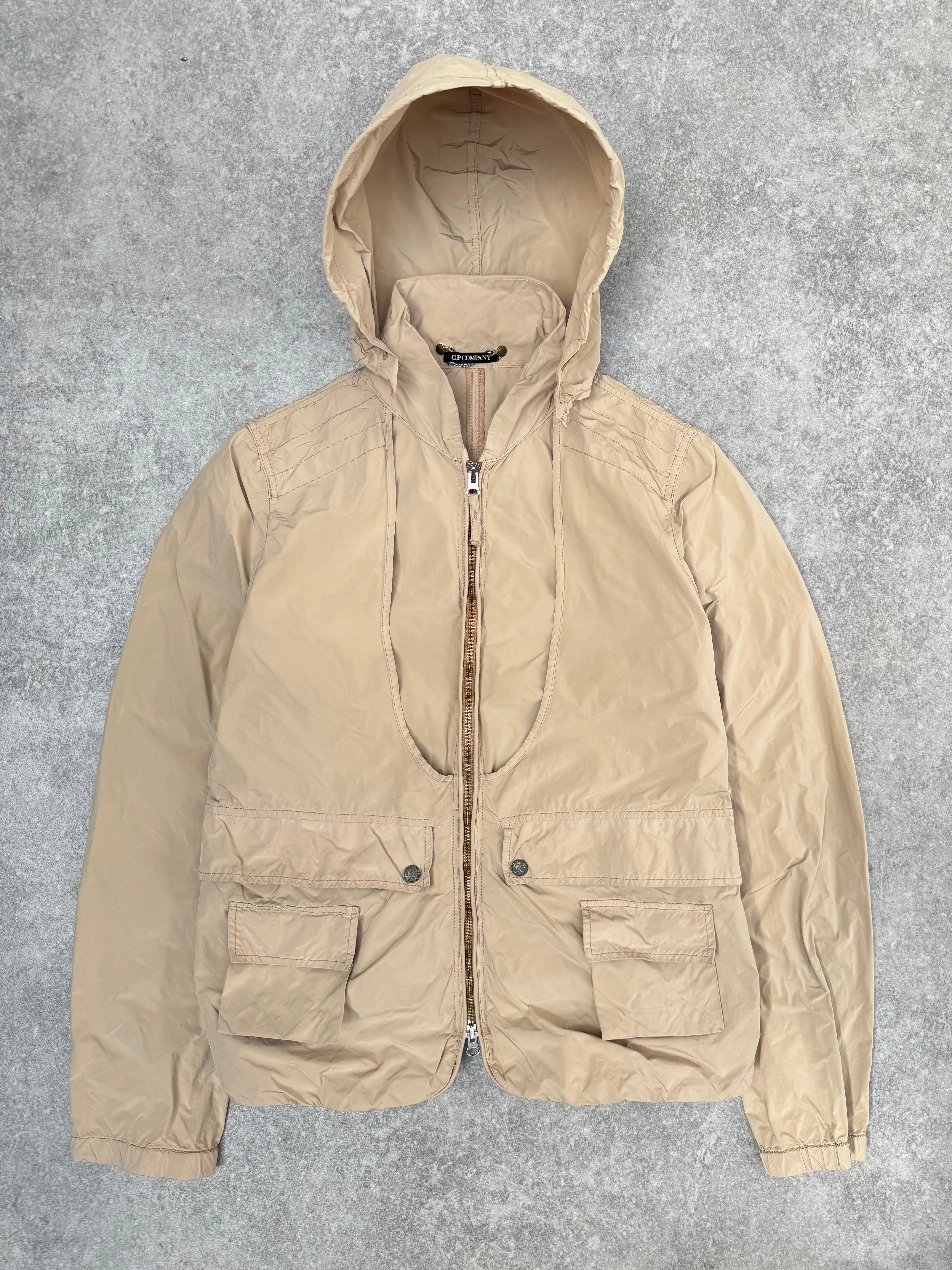 S/S 2007 C.P. Company Beige Lightweight Hooded Windbreaker