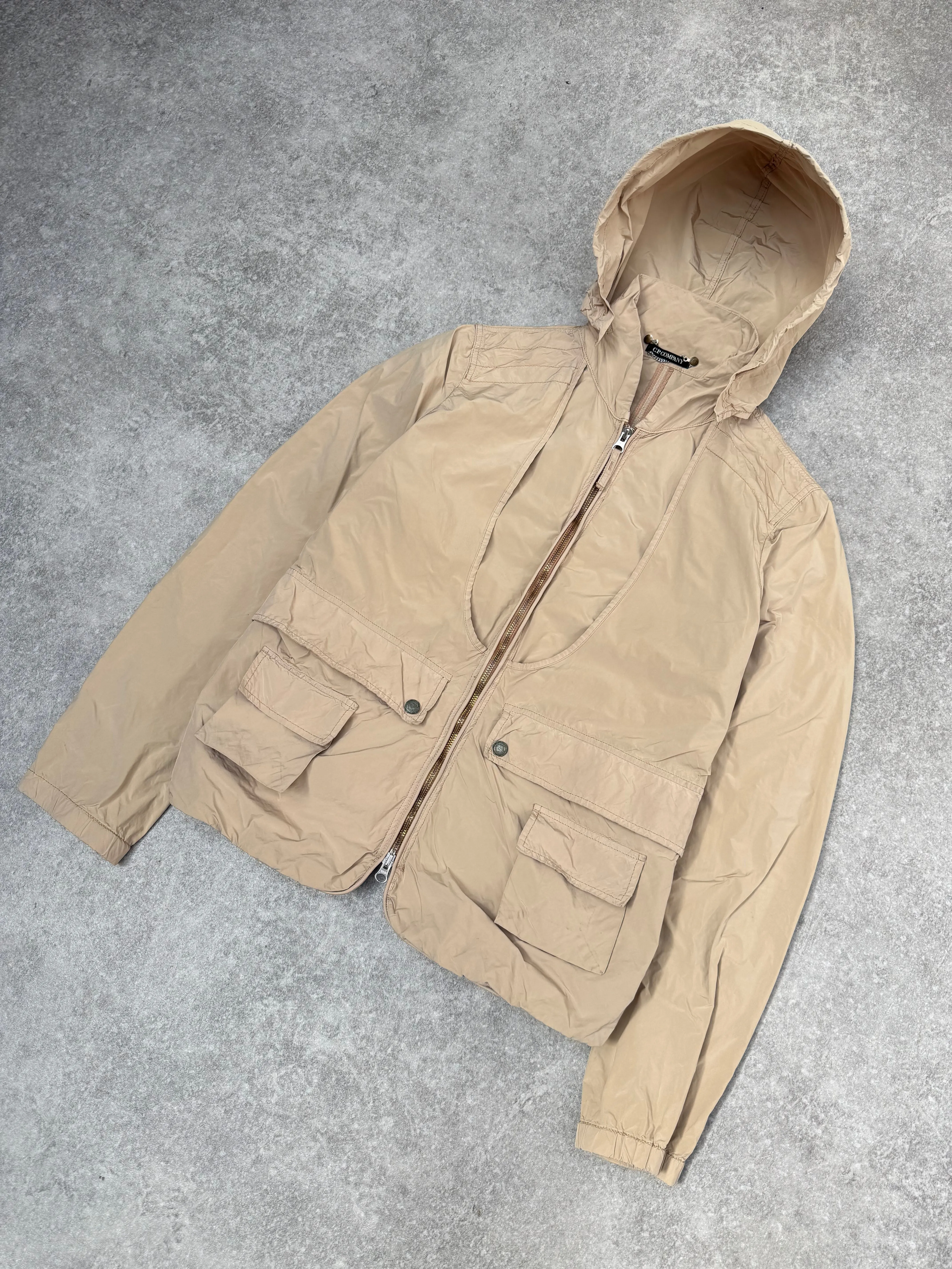 S/S 2007 C.P. Company Beige Lightweight Hooded Windbreaker