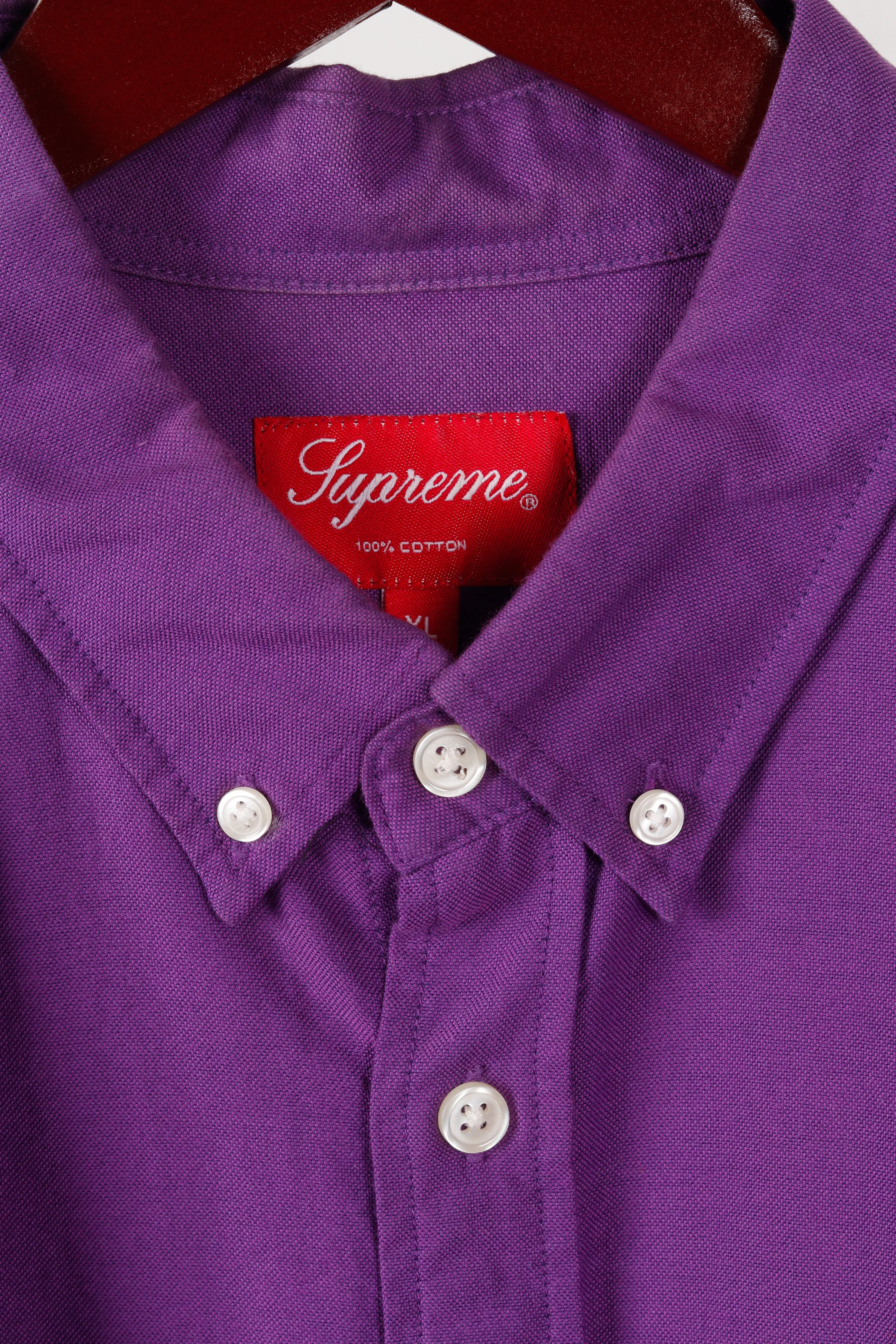 SS17 Supreme 'Lightweight Oxford' Shirt Purple (2017)