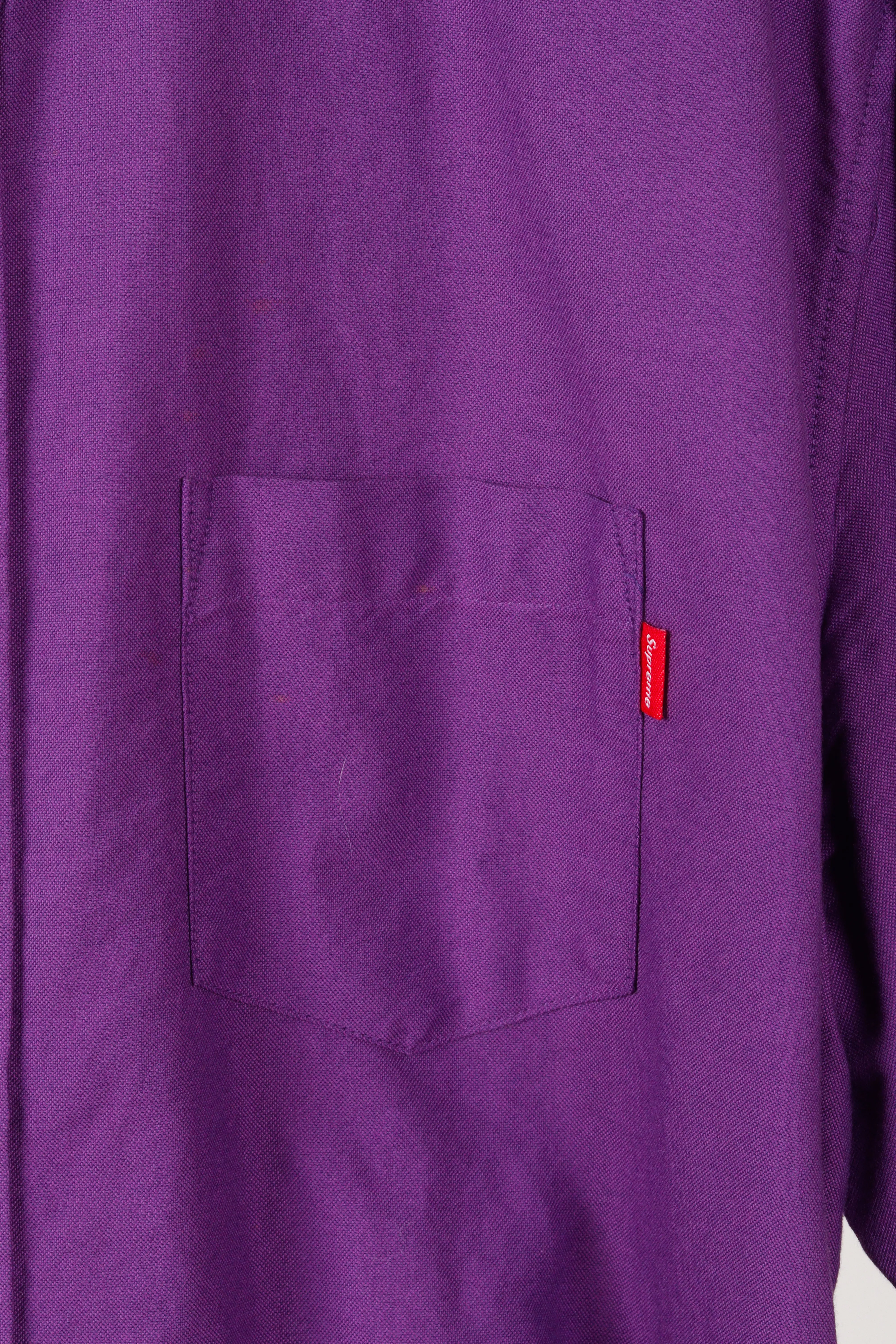 SS17 Supreme 'Lightweight Oxford' Shirt Purple (2017)