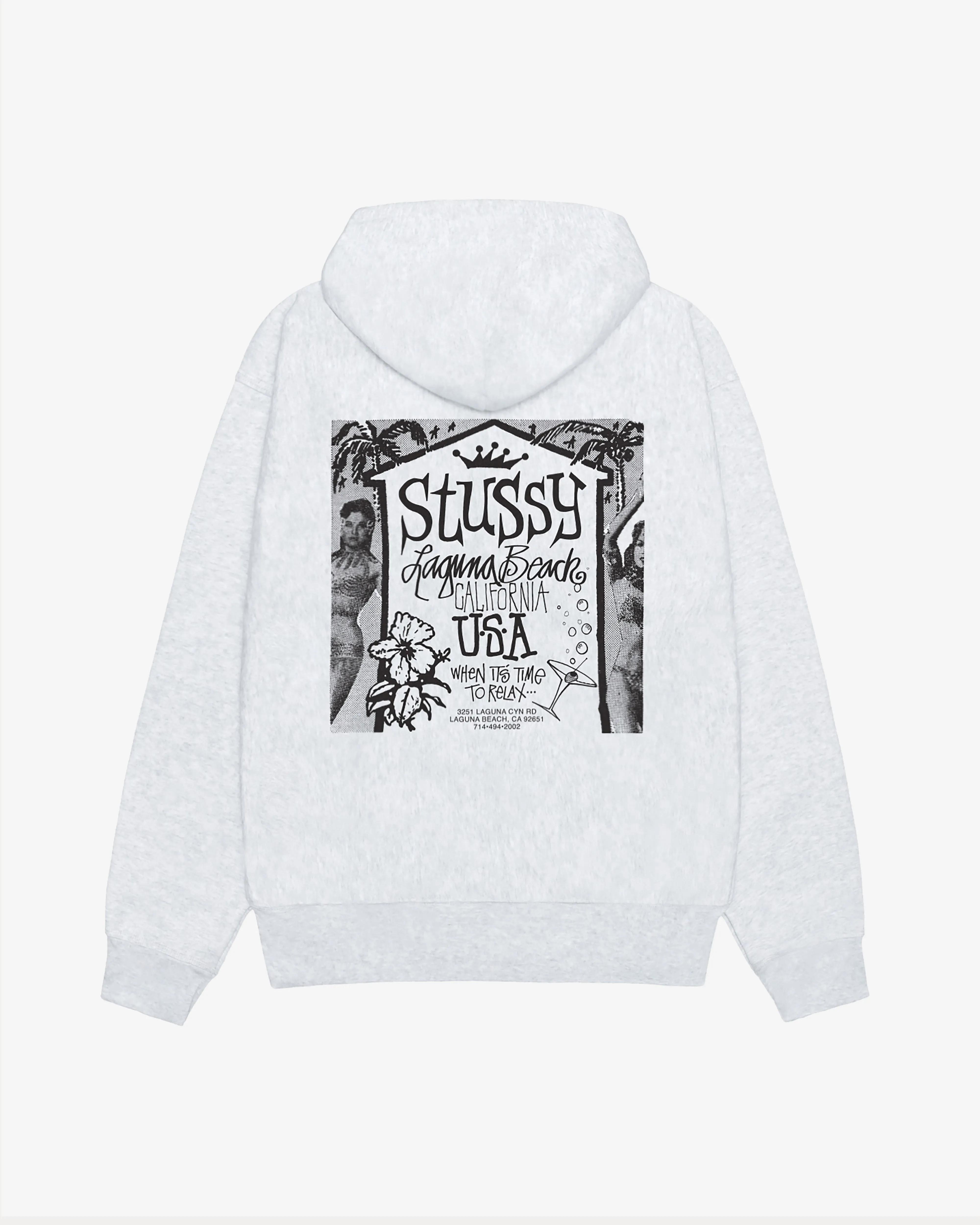 Stssy - Men's Beach House Hoodie - (Ash Heather)