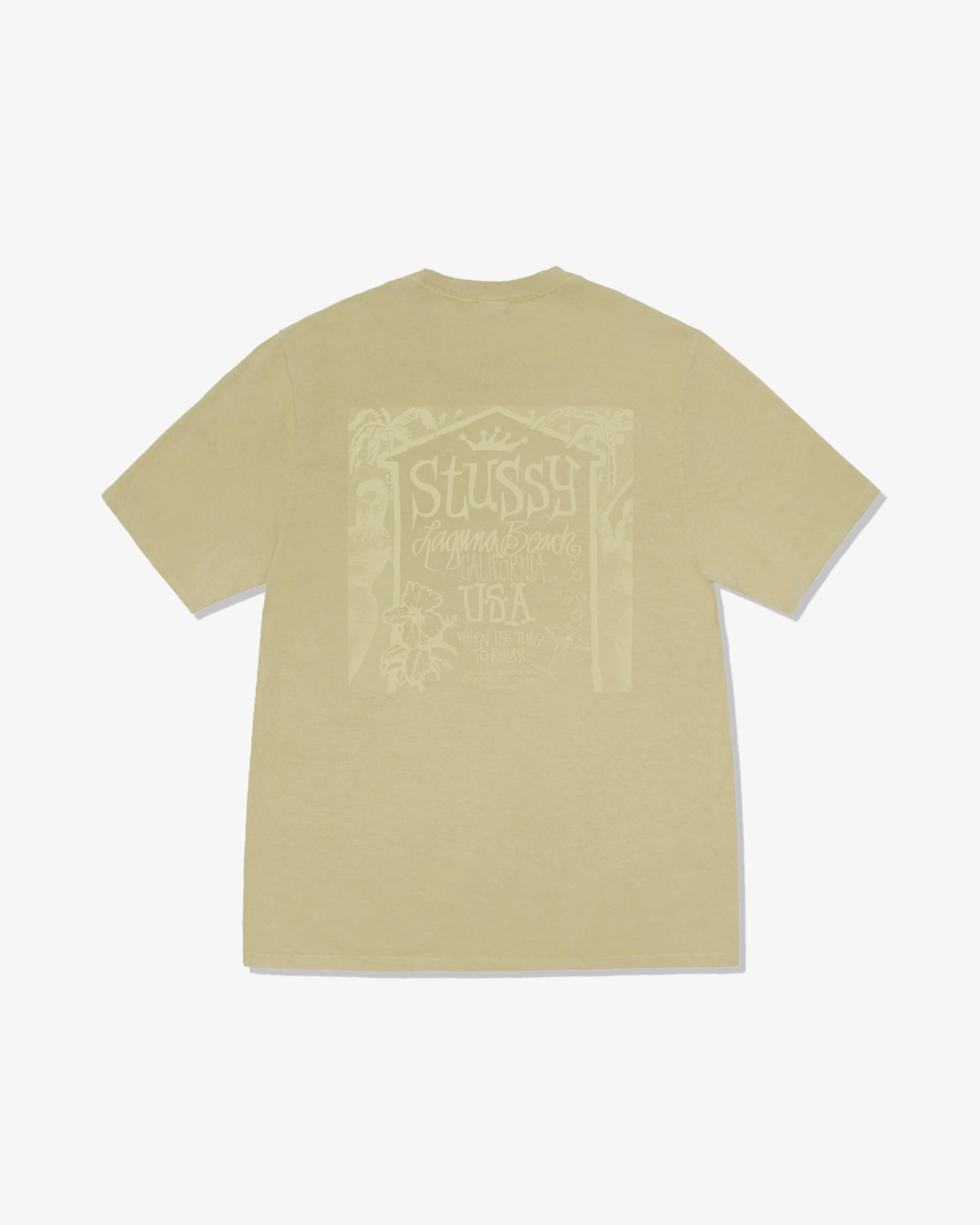 Stssy - Men's Beach House Pigment Dyed T-Shirt - (Elm)
