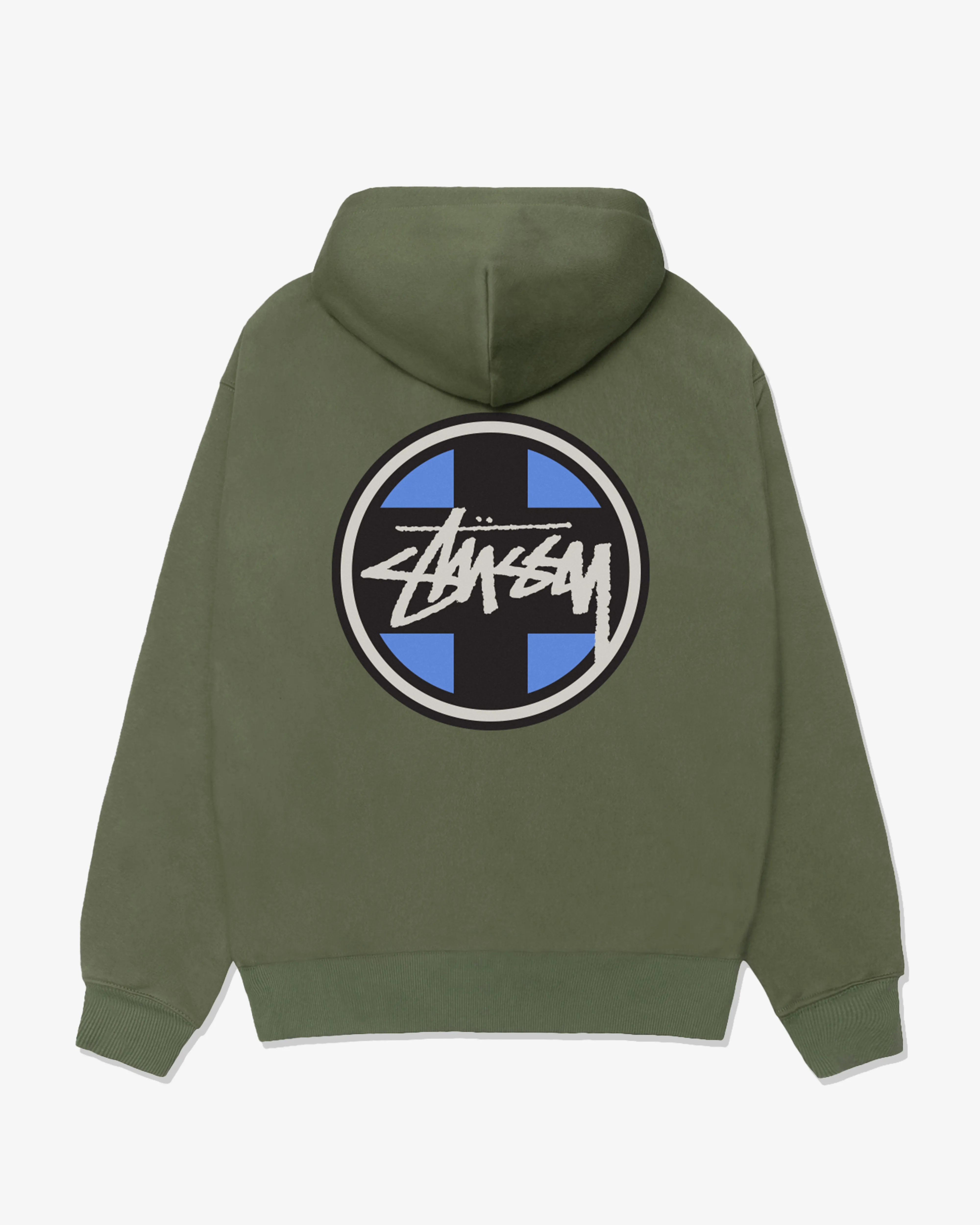 Stssy - Men's Cross Dot Hoodie - (Olive)
