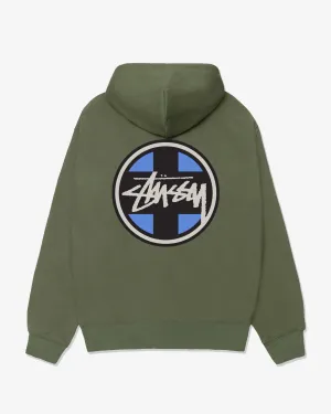 Stssy - Men's Cross Dot Hoodie - (Olive)