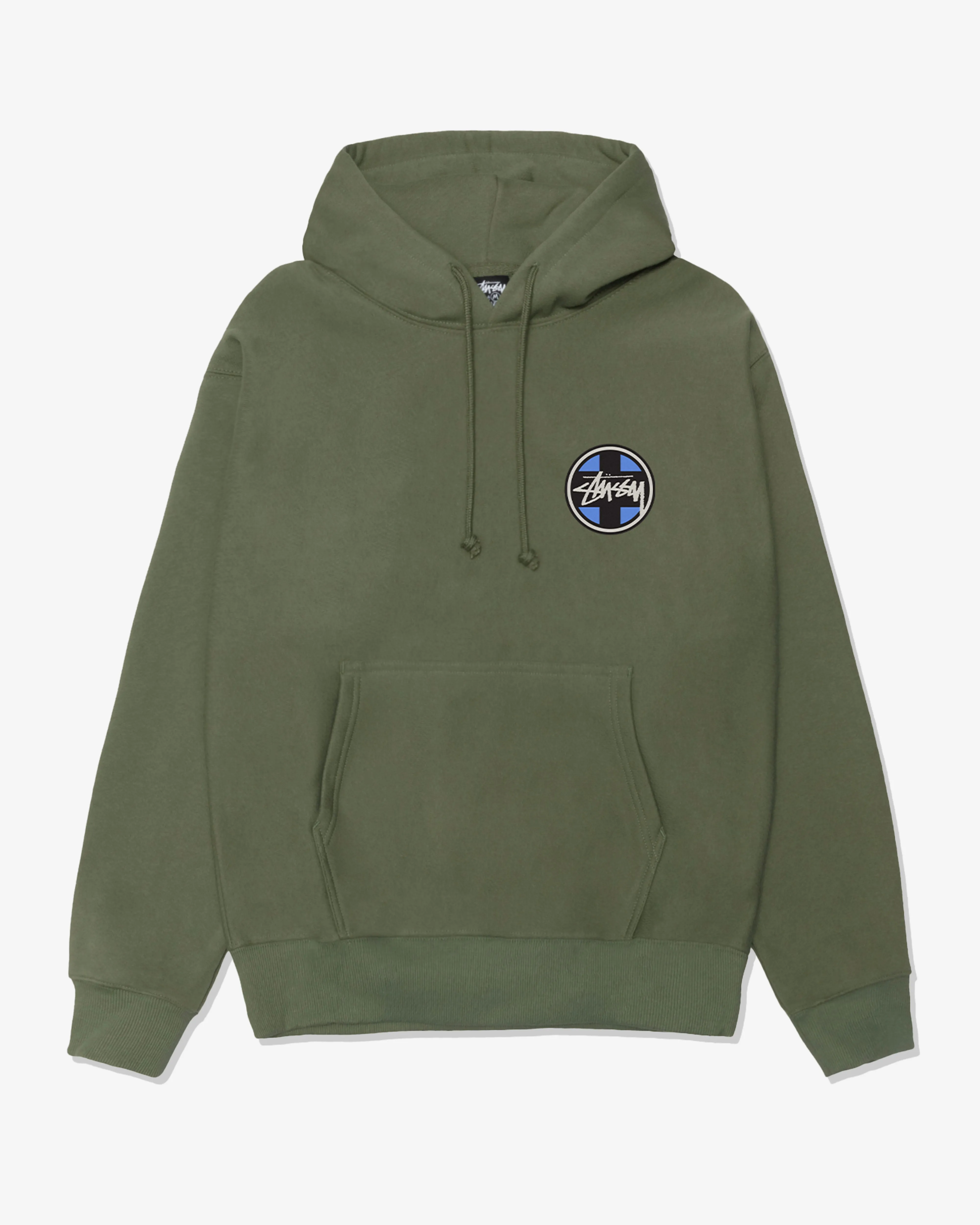 Stssy - Men's Cross Dot Hoodie - (Olive)