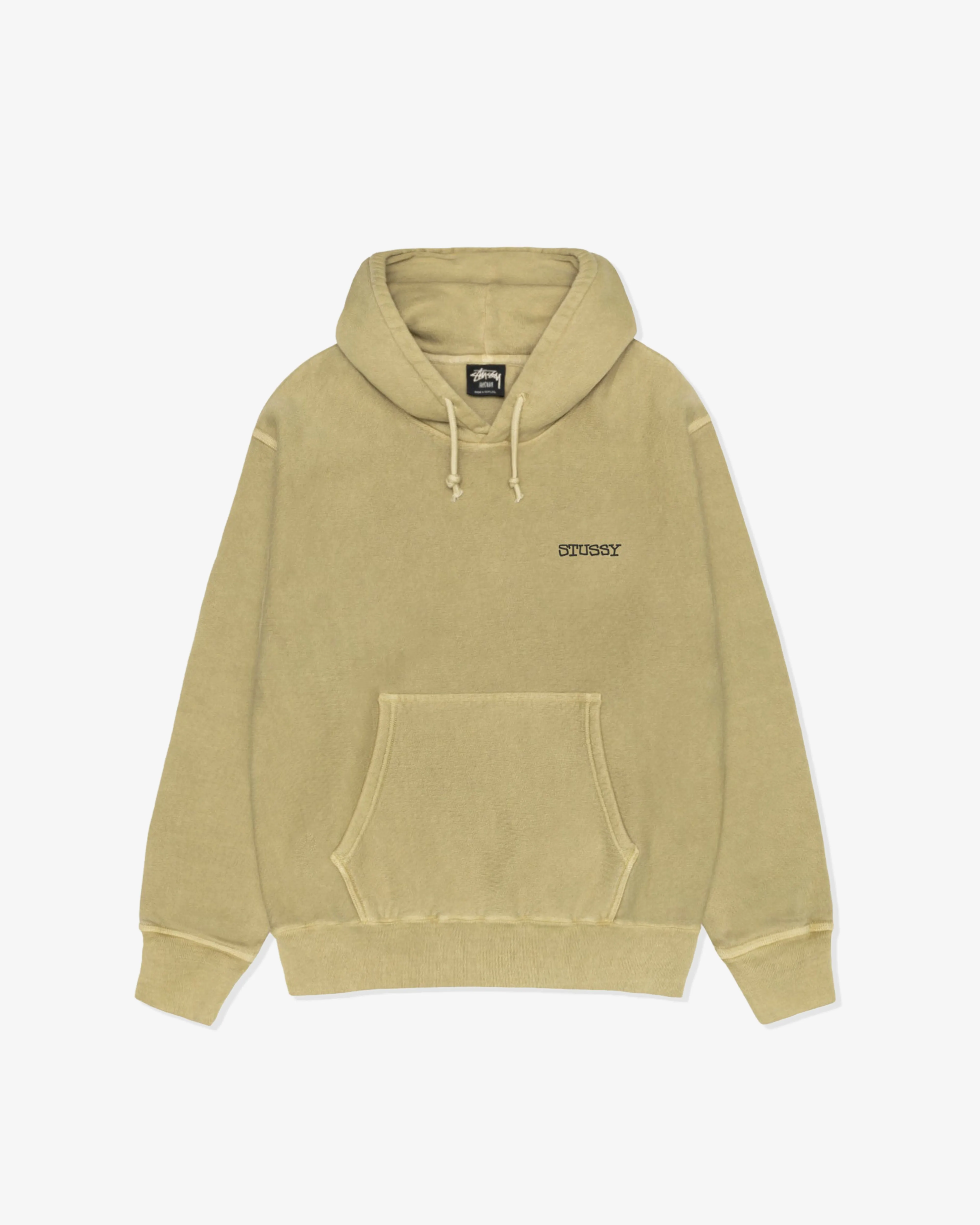 Stssy - Men's Jumbo Pig. Dyed Hoodie - (Elm)