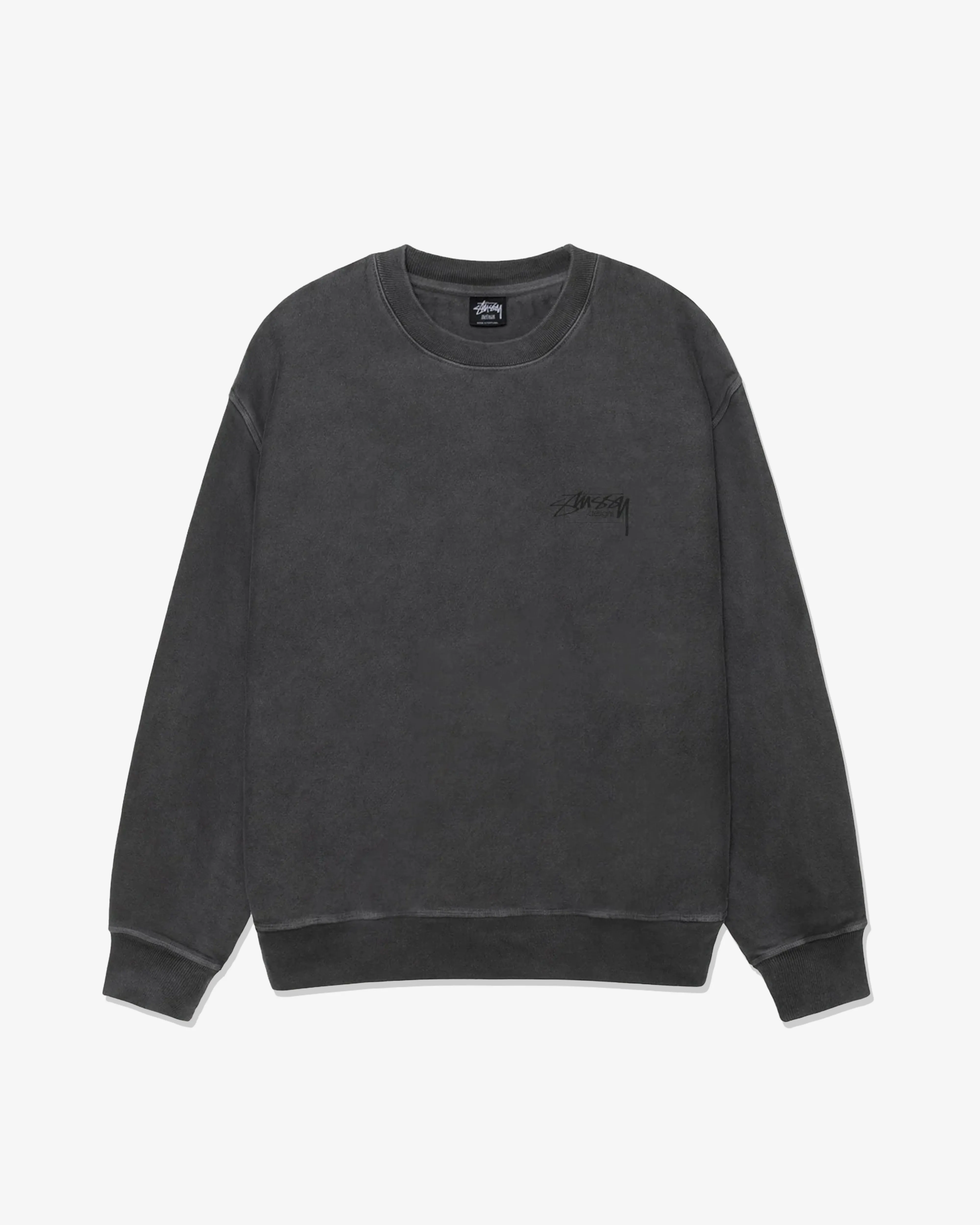 Stssy - Men's Modern Age Pig. Dyed Crew - (Black)