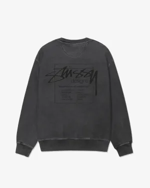 Stssy - Men's Modern Age Pig. Dyed Crew - (Black)