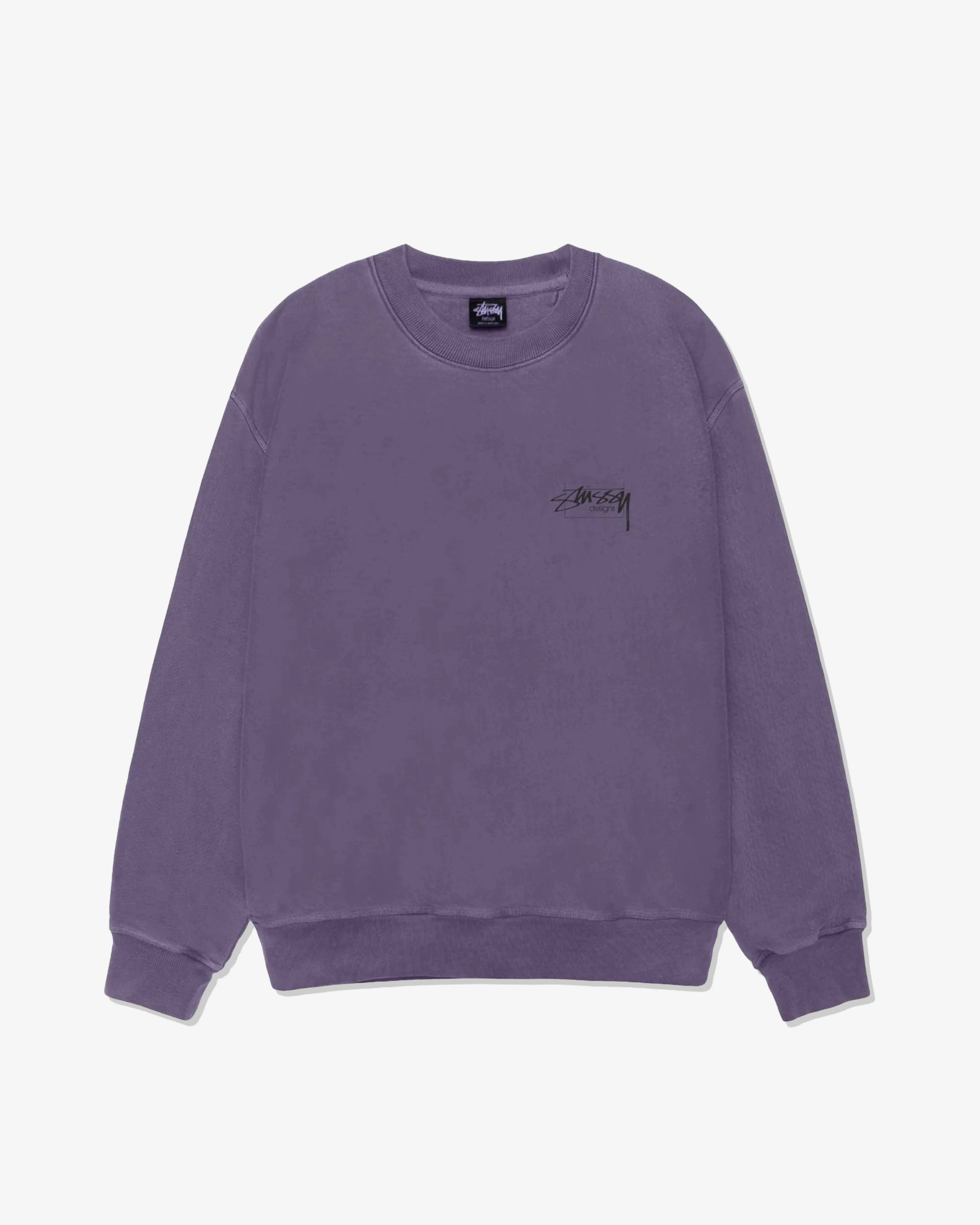 Stssy - Men's Modern Age Pig. Dyed Crew - (Grape)