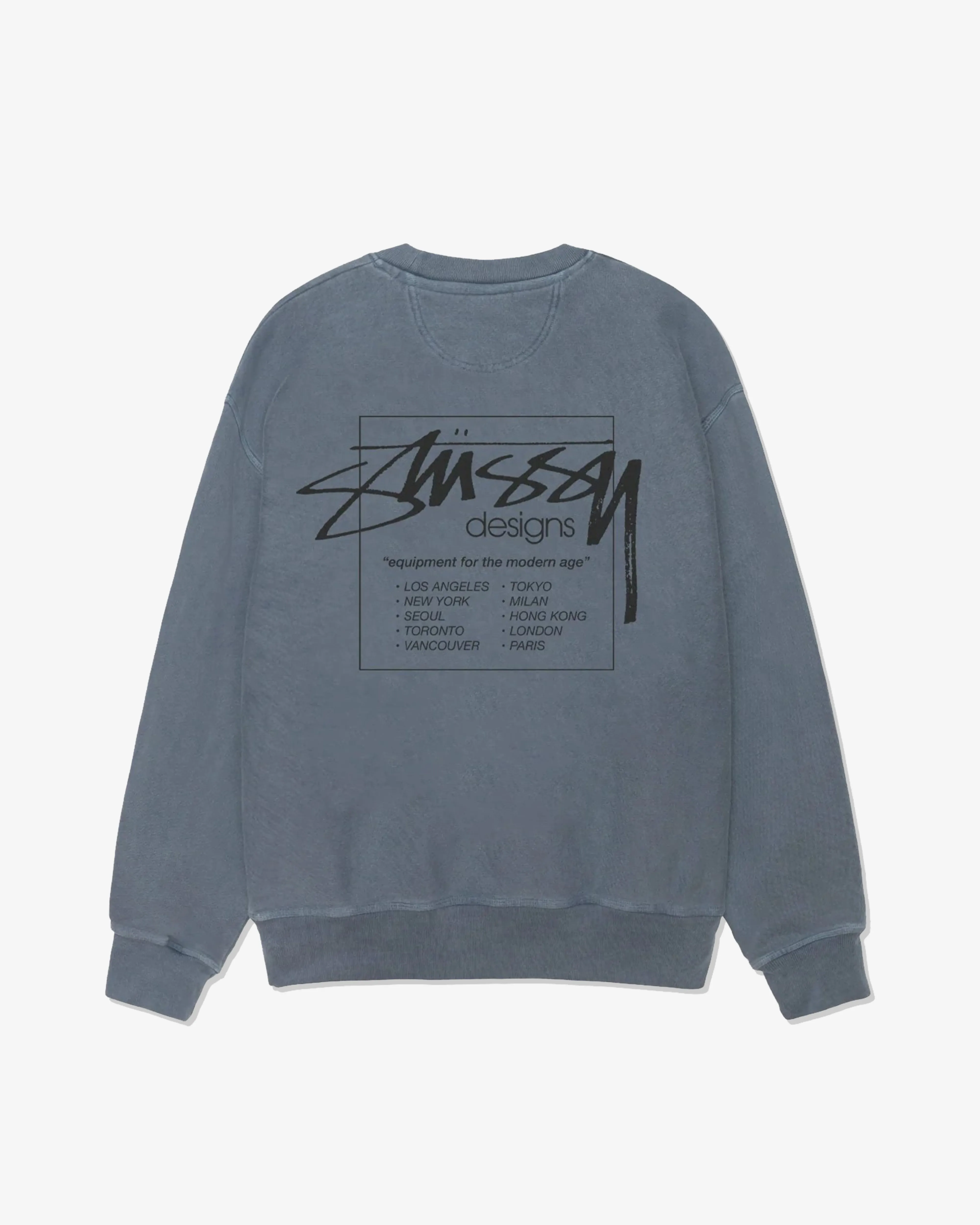 Stssy - Men's Modern Age Pig. Dyed Crew - (Navy)