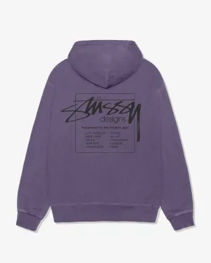 Stssy - Men's Modern Age Pig. Dyed Hoodie - (Grape)