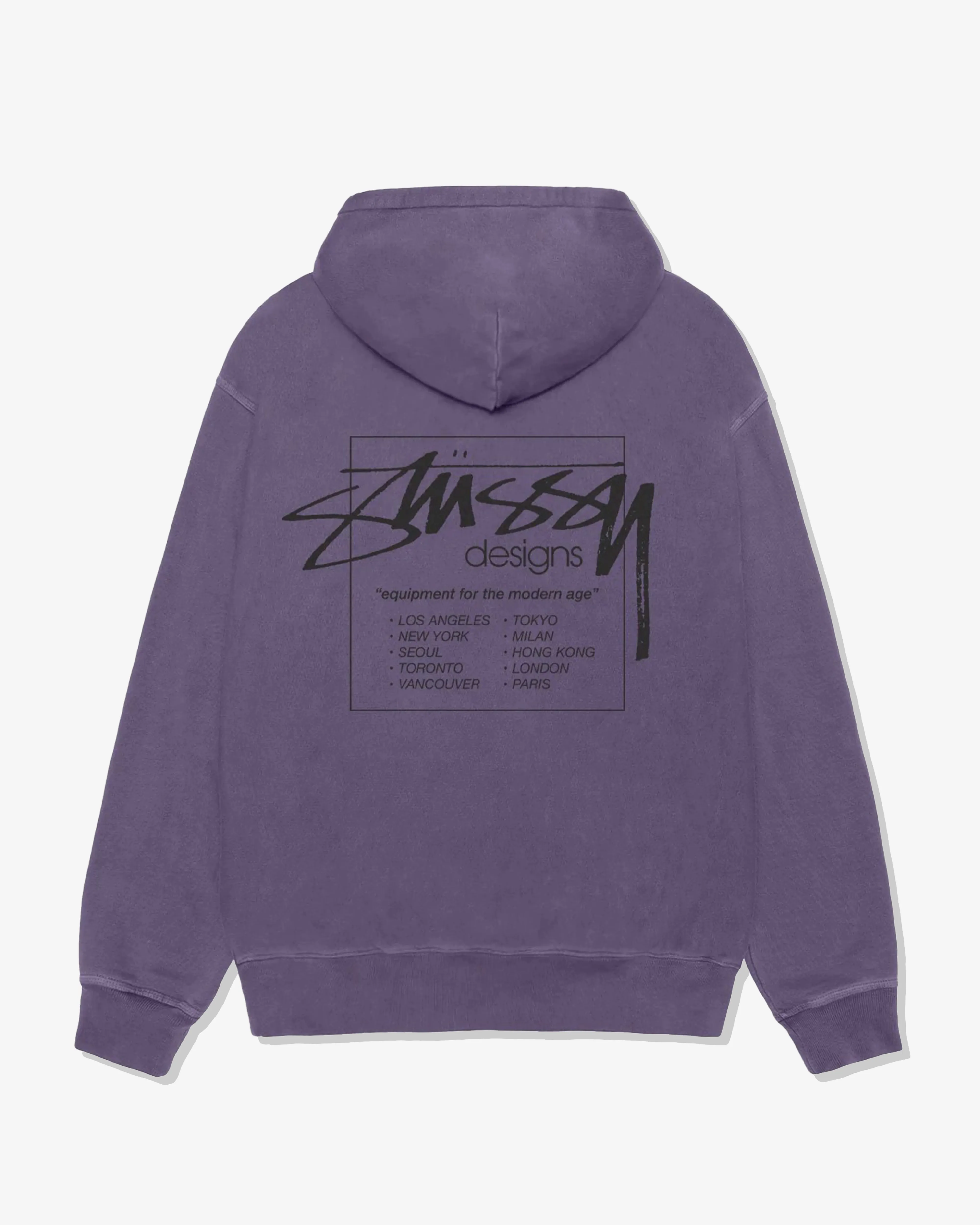 Stssy - Men's Modern Age Pig. Dyed Hoodie - (Grape)