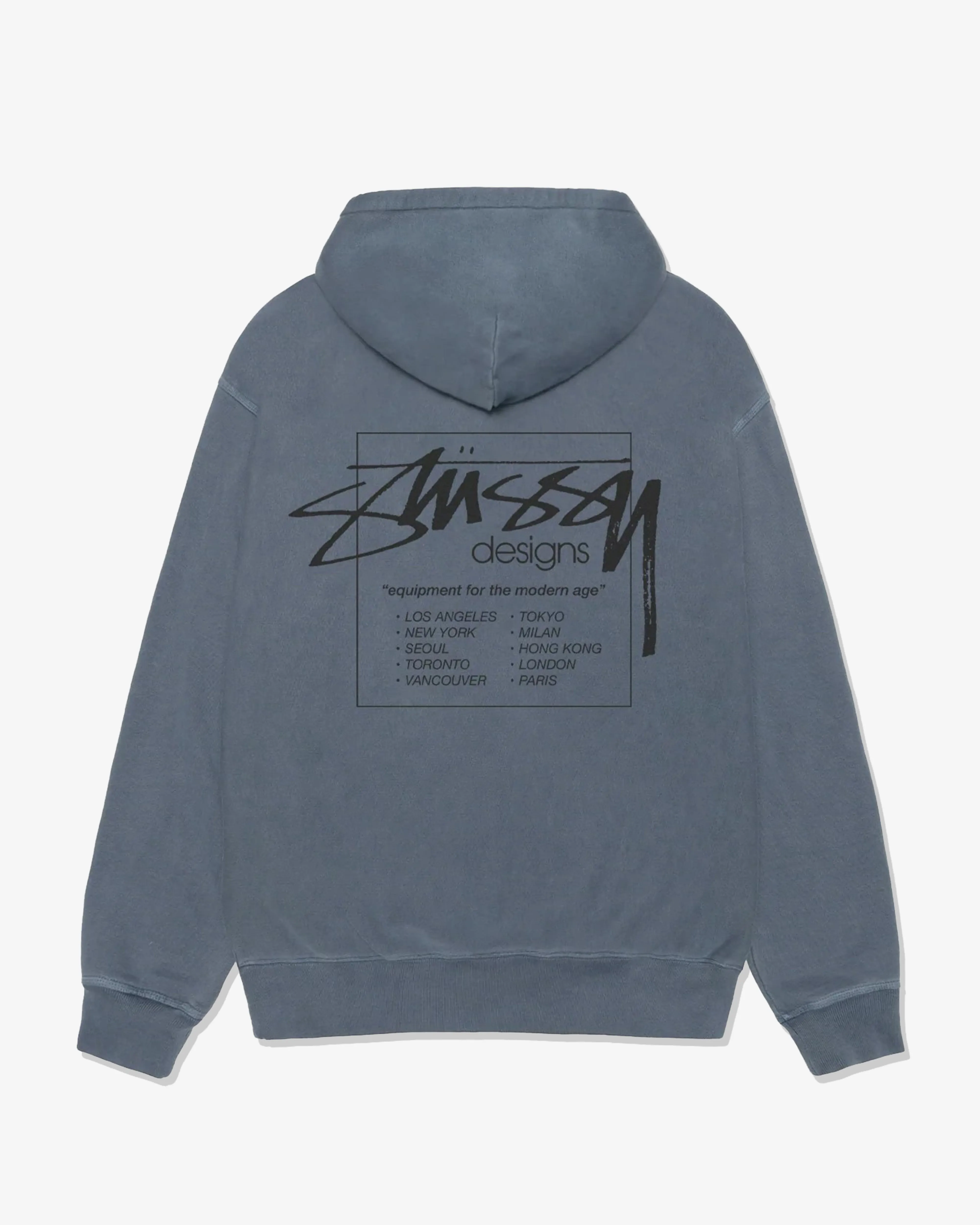 Stssy - Men's Modern Age Pig. Dyed Hoodie - (Navy)