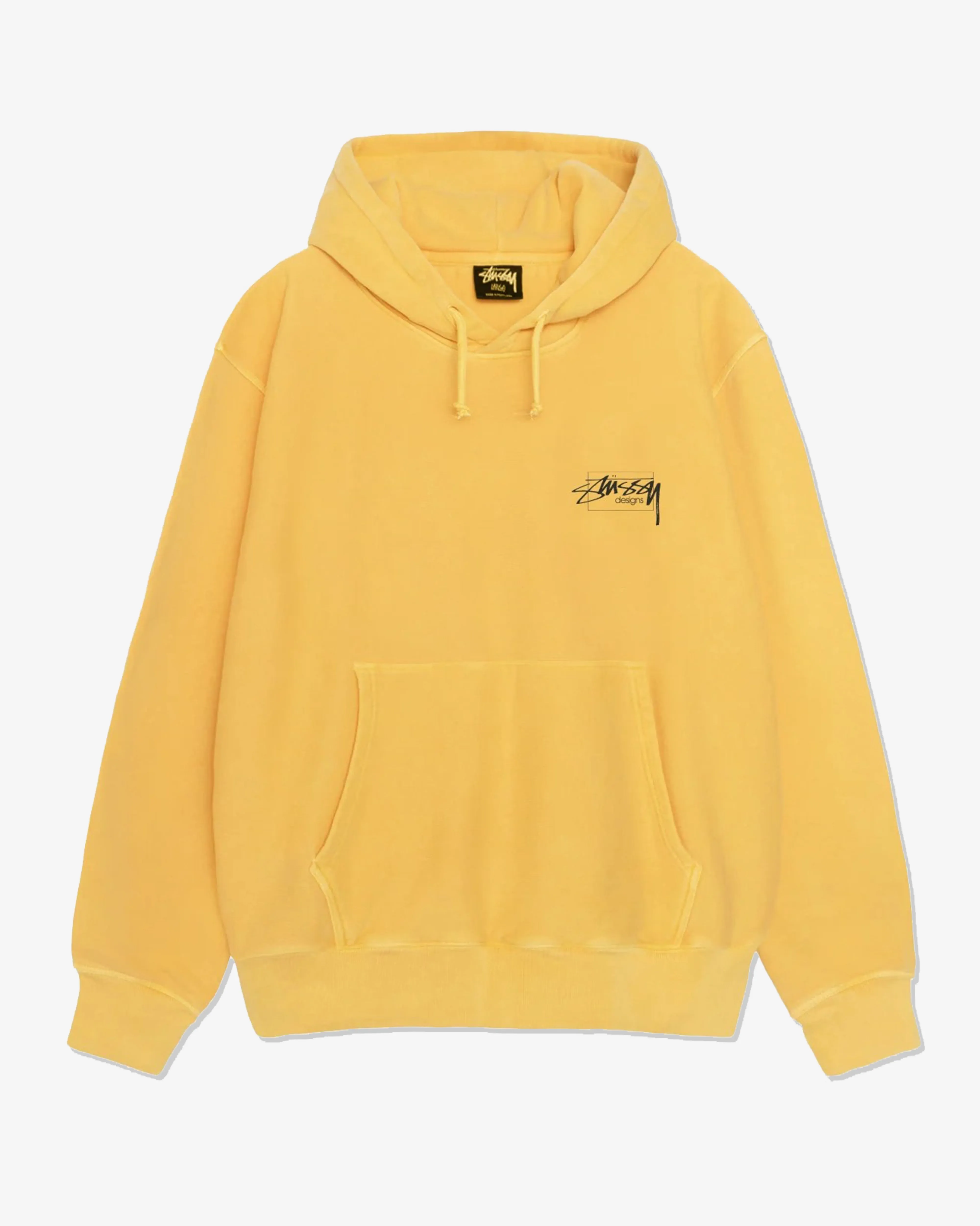 Stssy - Men's Modern Age Pig. Dyed Hoodie - (Yellow)