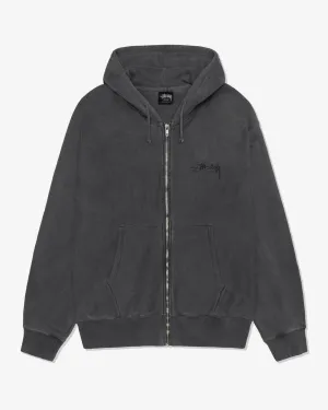 Stssy - Men's Modern Age Pig. Dyed Zip Hoodie - (Black)