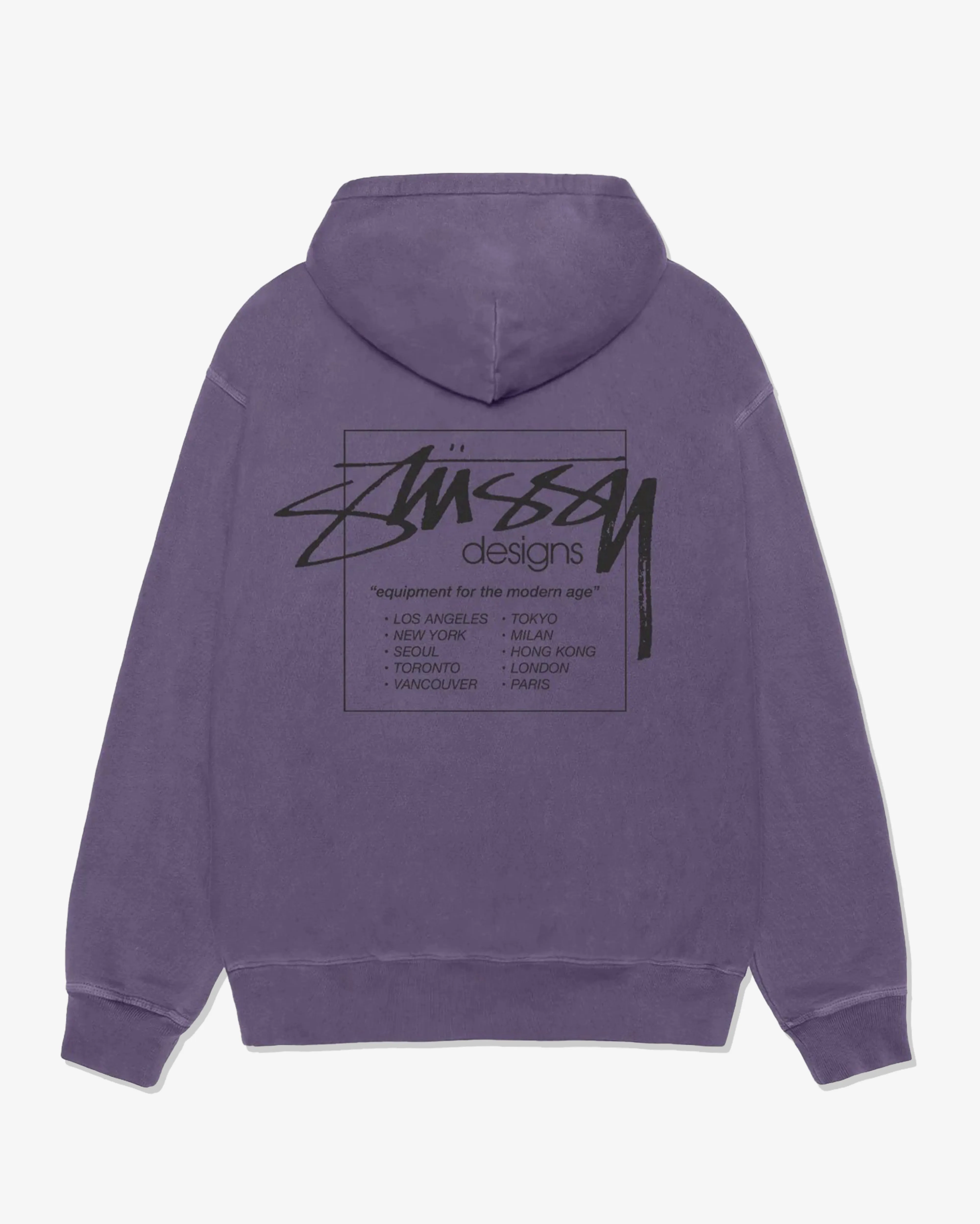 Stssy - Men's Modern Age Pig. Dyed Zip Hoodie - (Grape)