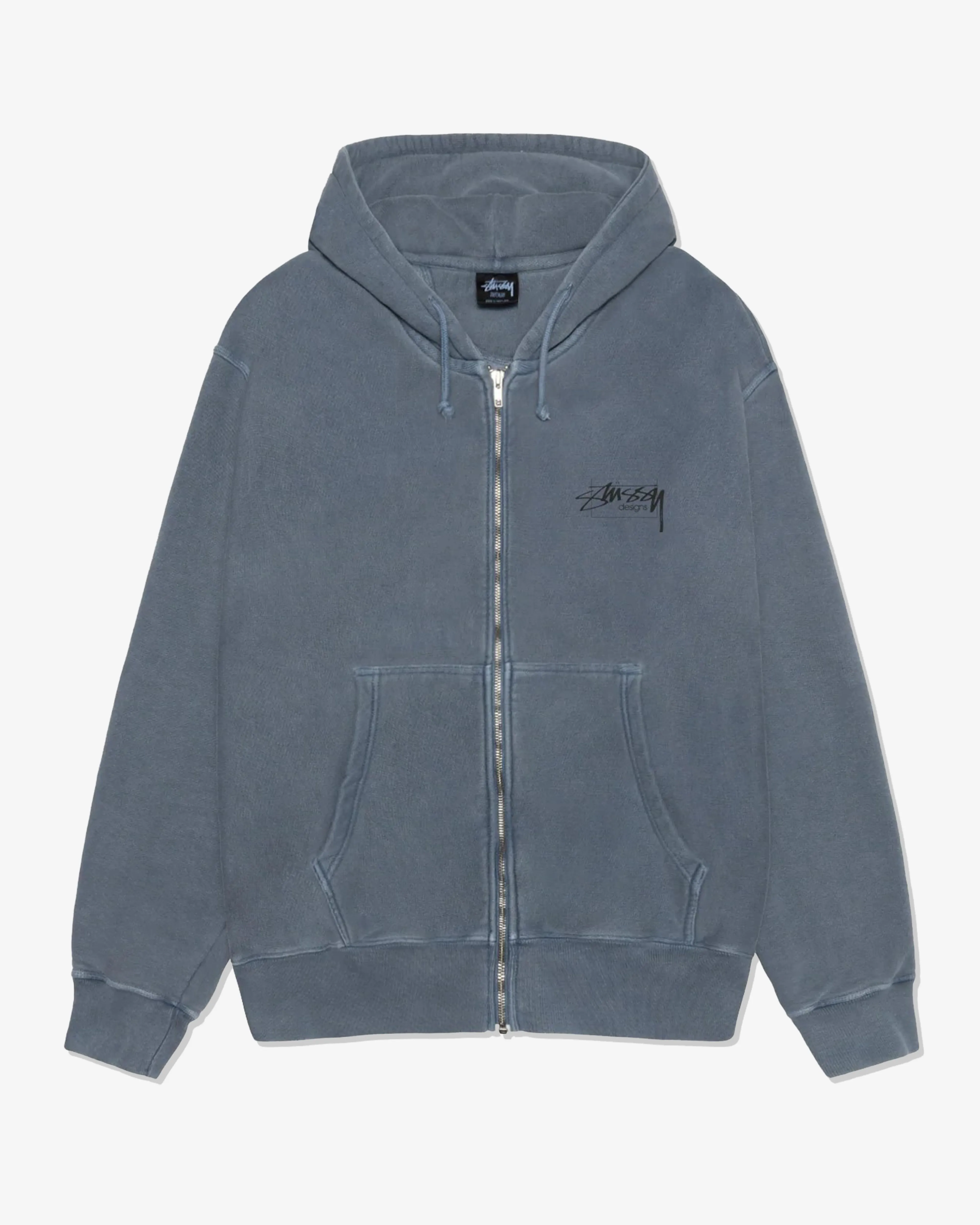 Stssy - Men's Modern Age Pig. Dyed Zip Hoodie - (Navy)