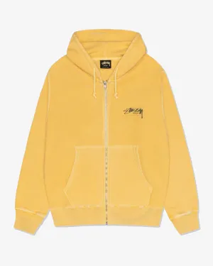 Stssy - Men's Modern Age Pig. Dyed Zip Hoodie - (Yellow)