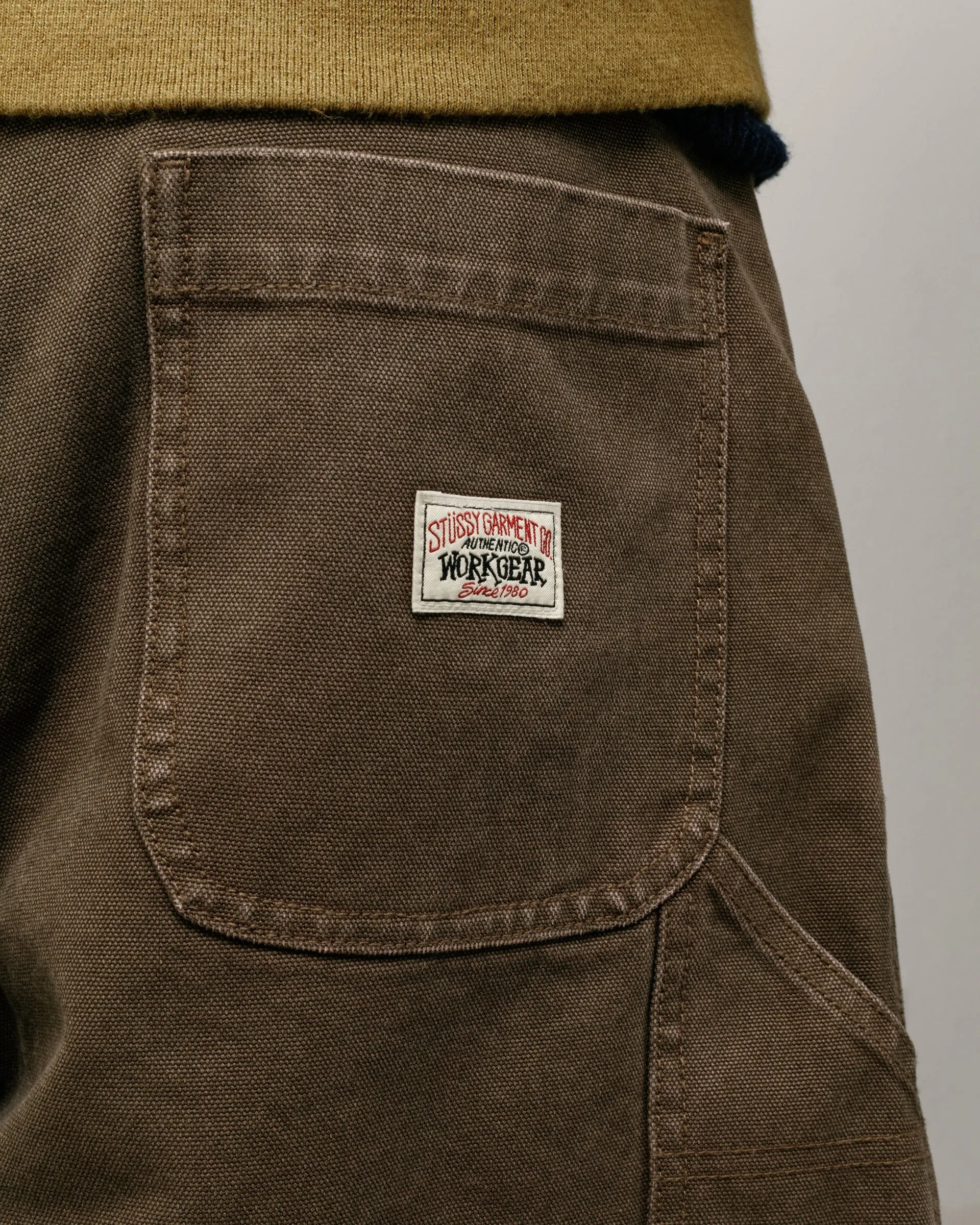 Stssy - Men's Work Short Washed Canvas - (Brown)