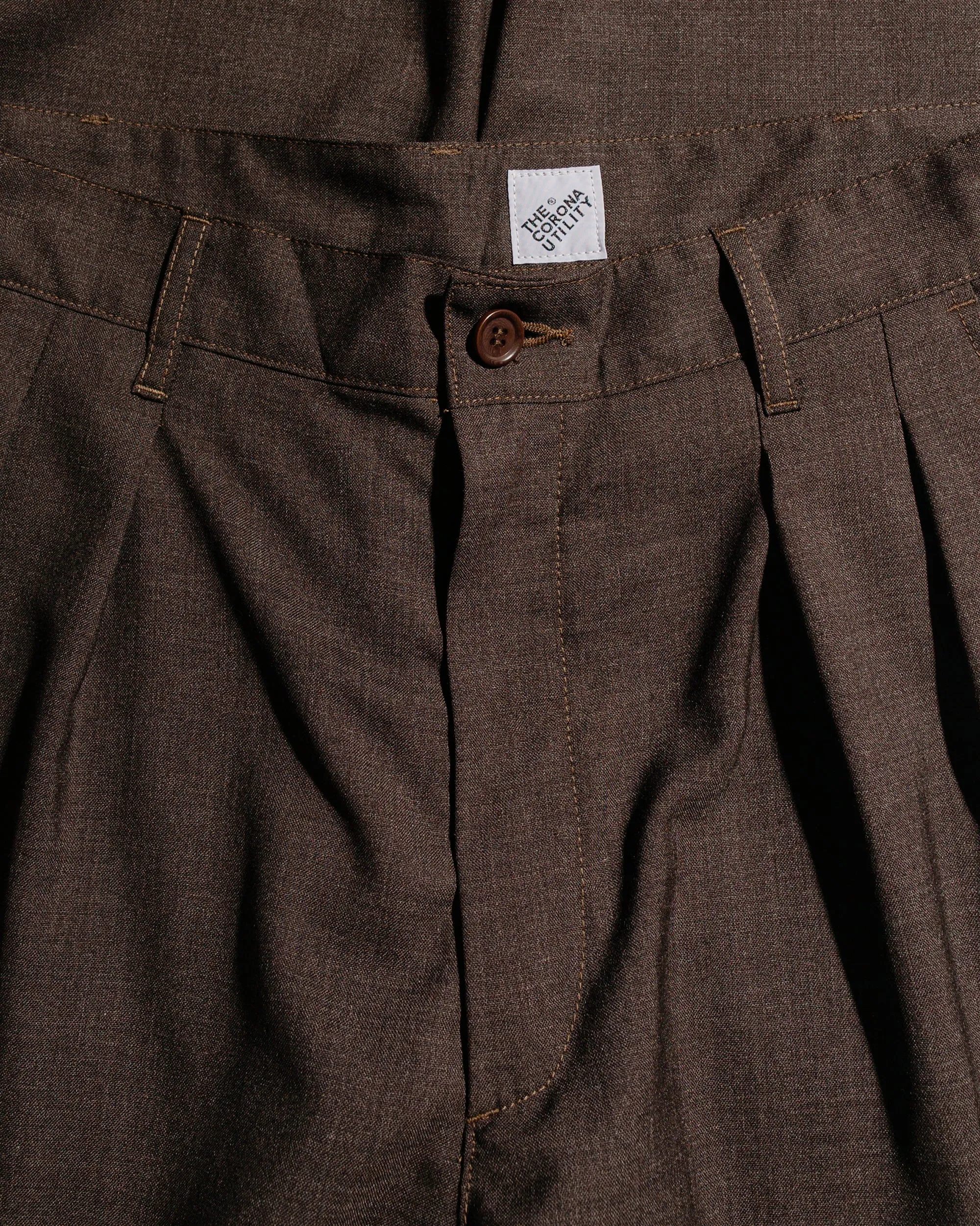 The Corona Utility CP026 2T Desert Slacks Wool Tropical Cloth Top Brown