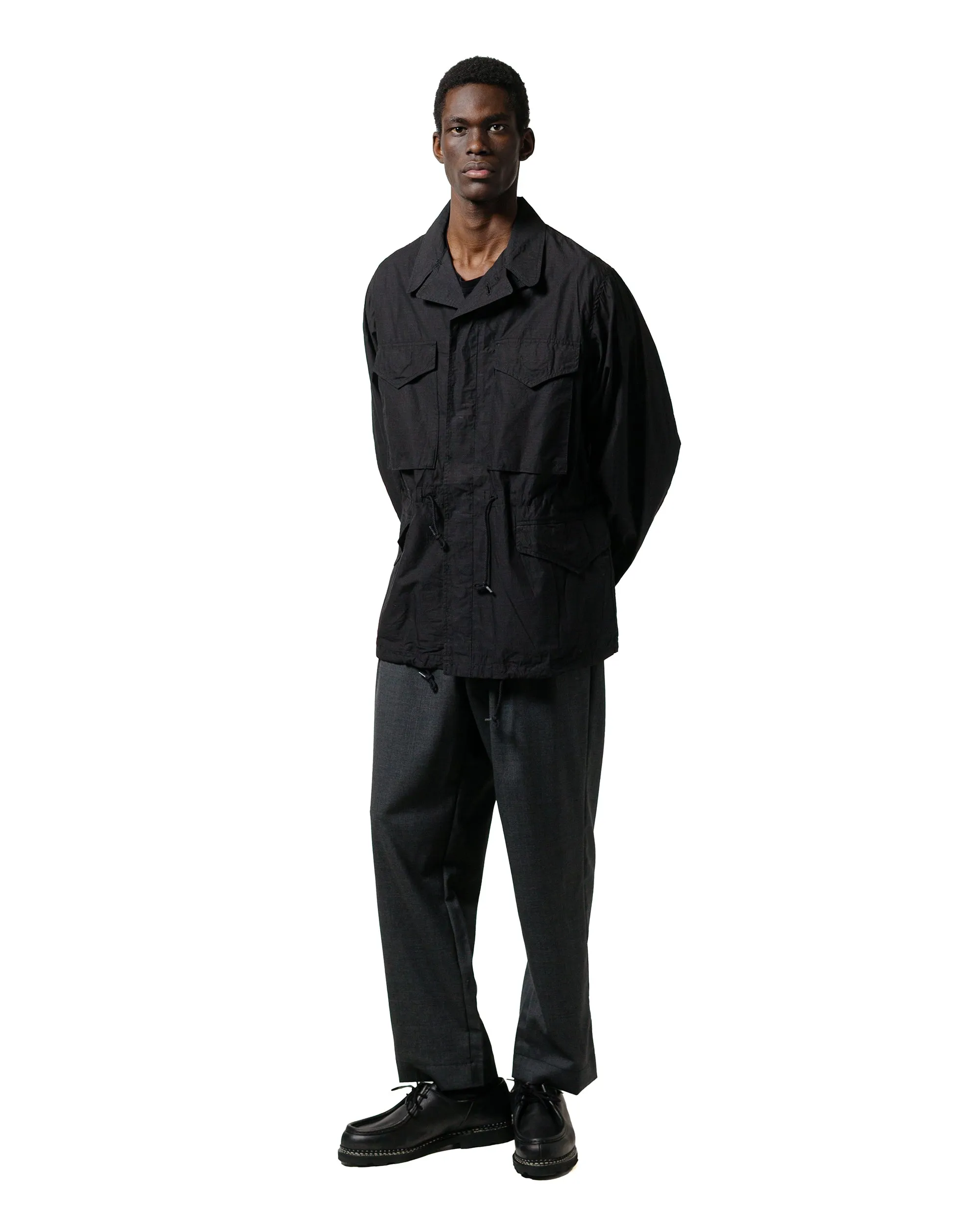 The Corona Utility CP026 2T Desert Slacks Wool Tropical Cloth Top Charcoal