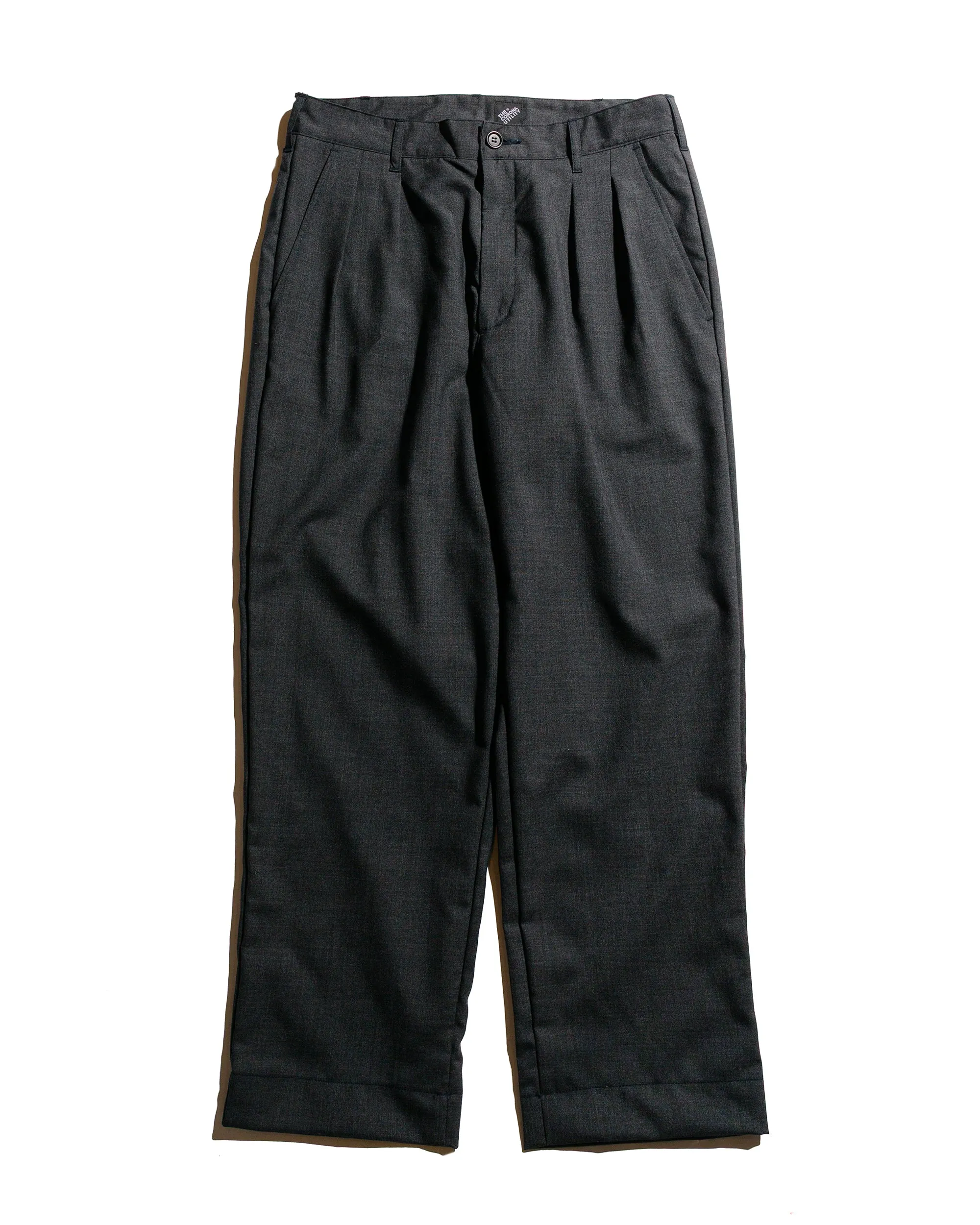 The Corona Utility CP026 2T Desert Slacks Wool Tropical Cloth Top Charcoal