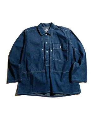 The Corona Utility CSJ004 Corona A.M Pullover Jacket 10oz Classics Denim Indigo