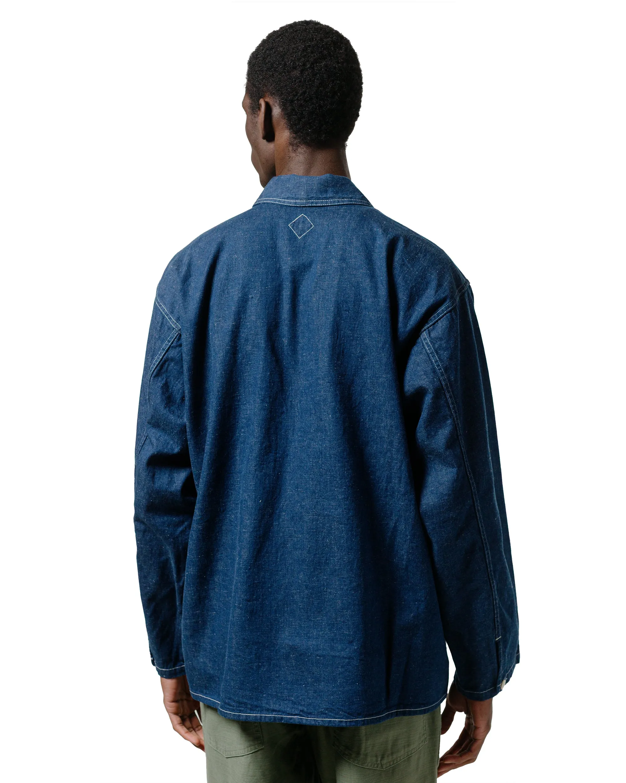 The Corona Utility CSJ004 Corona A.M Pullover Jacket 10oz Classics Denim Indigo