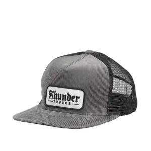 Thunder Script Patch Cap Charcoal Sale