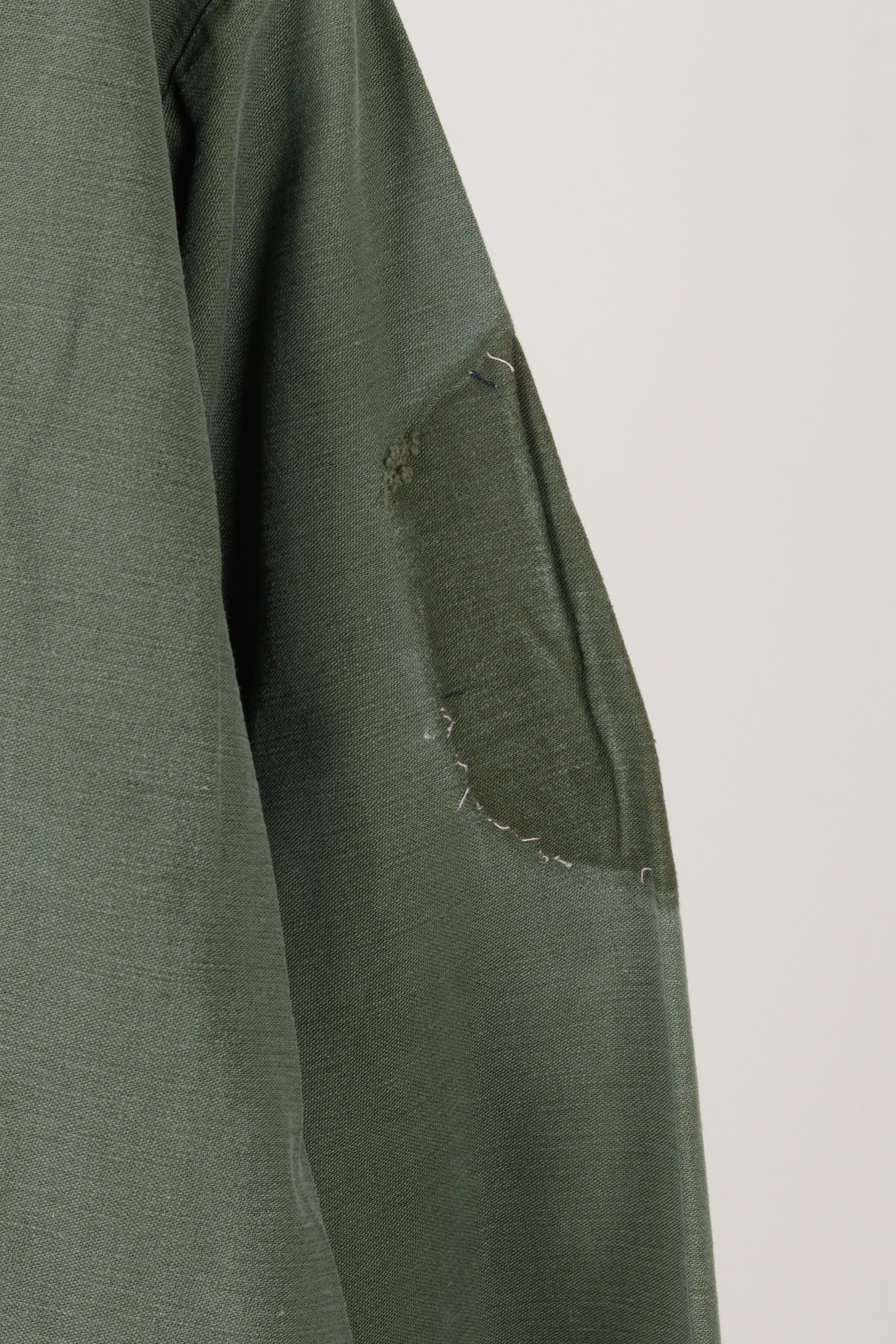 Vintage 60's U.S Military 'Custom Cut Off Collar' Utility Shirt