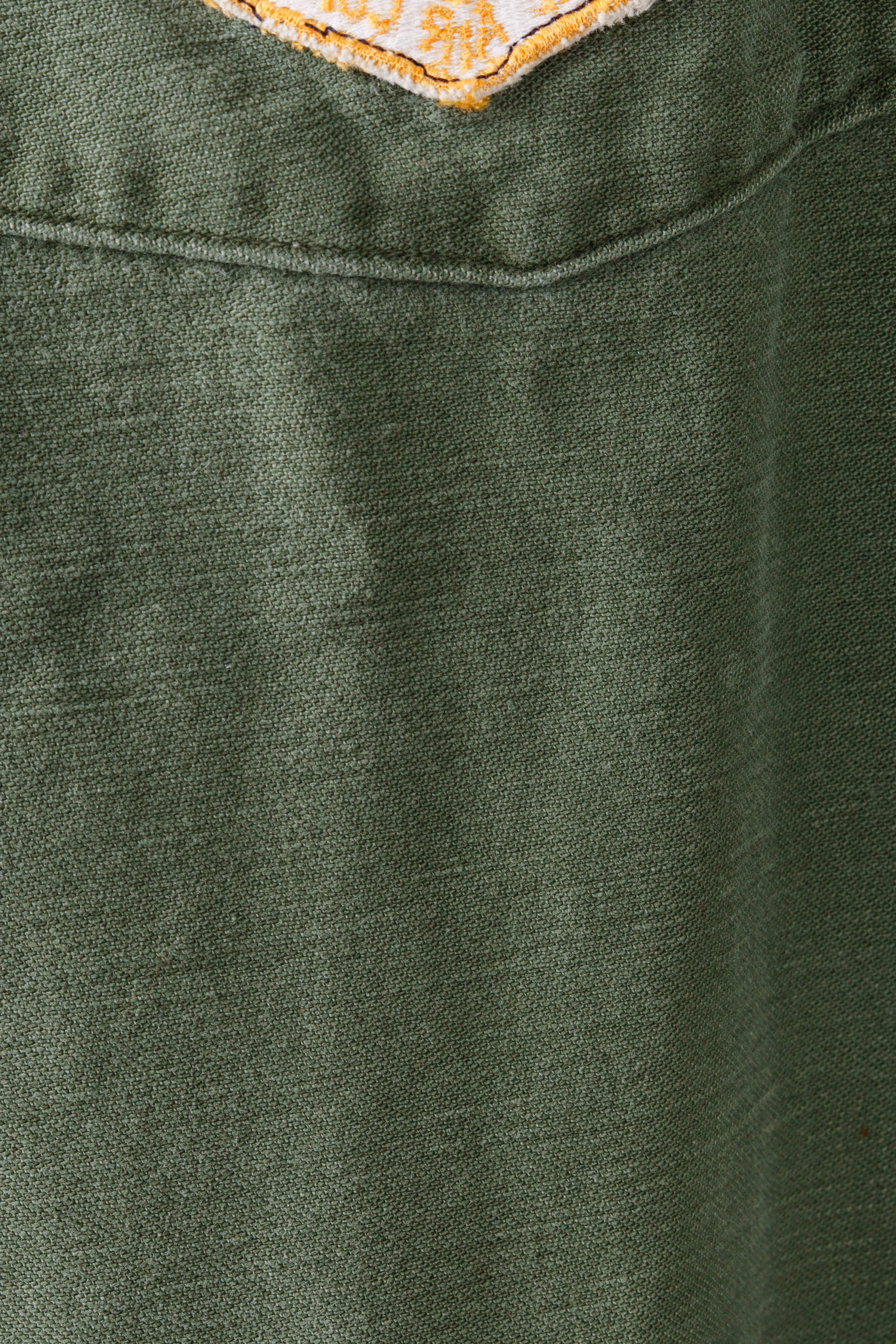 Vintage 60's U.S Military 'Custom Cut Off Collar' Utility Shirt