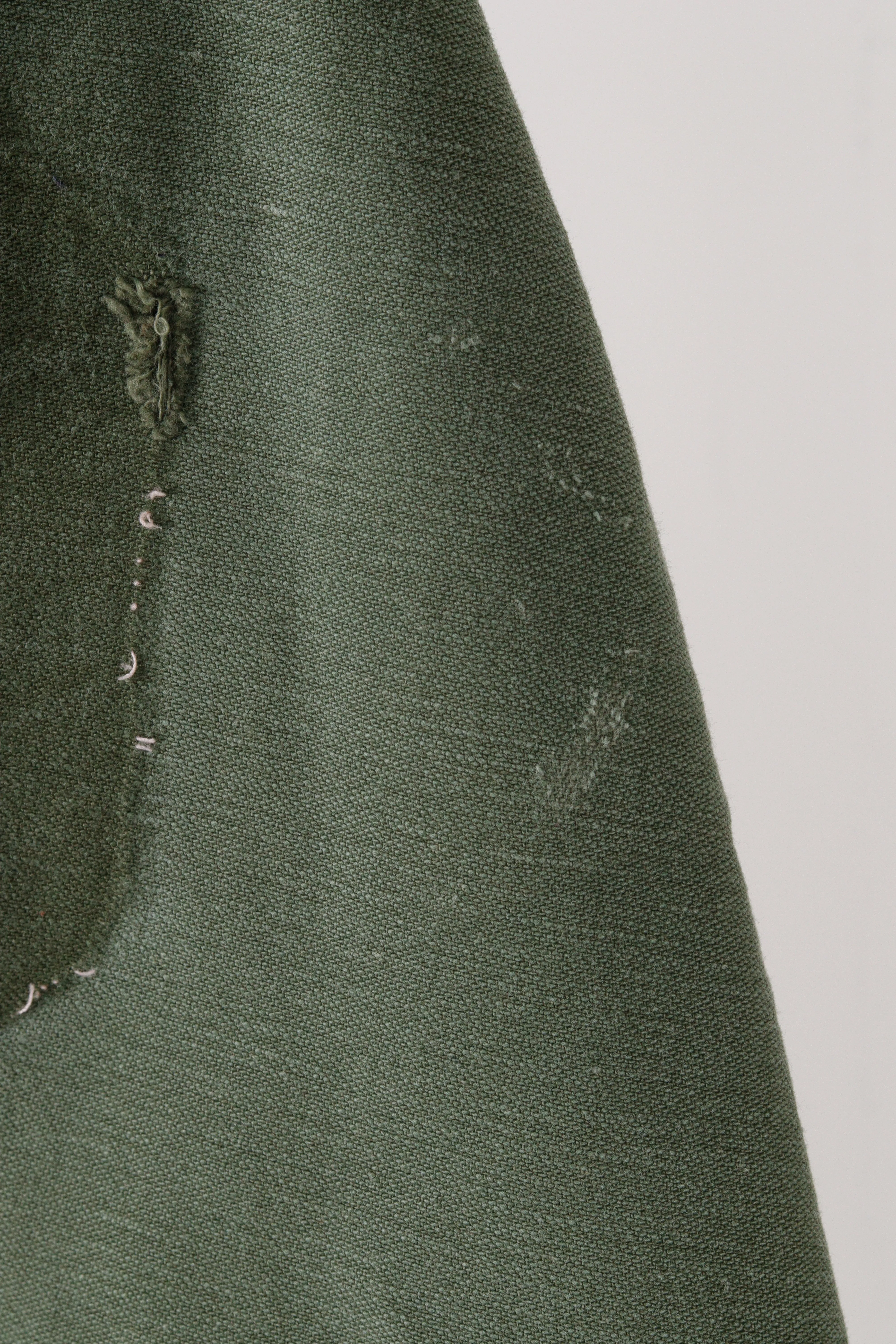 Vintage 60's U.S Military 'Custom Cut Off Collar' Utility Shirt