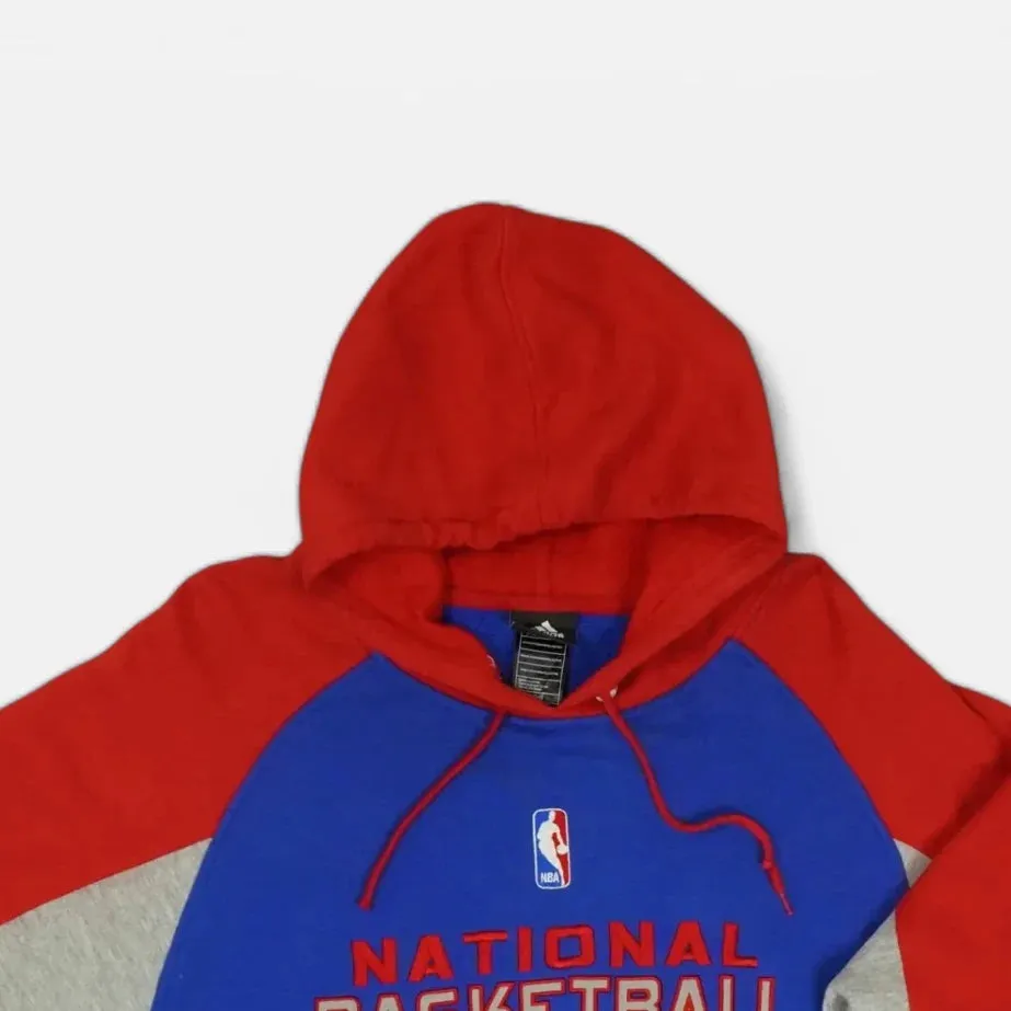 Vintage Adidas Blue NBA Hoodie (L)