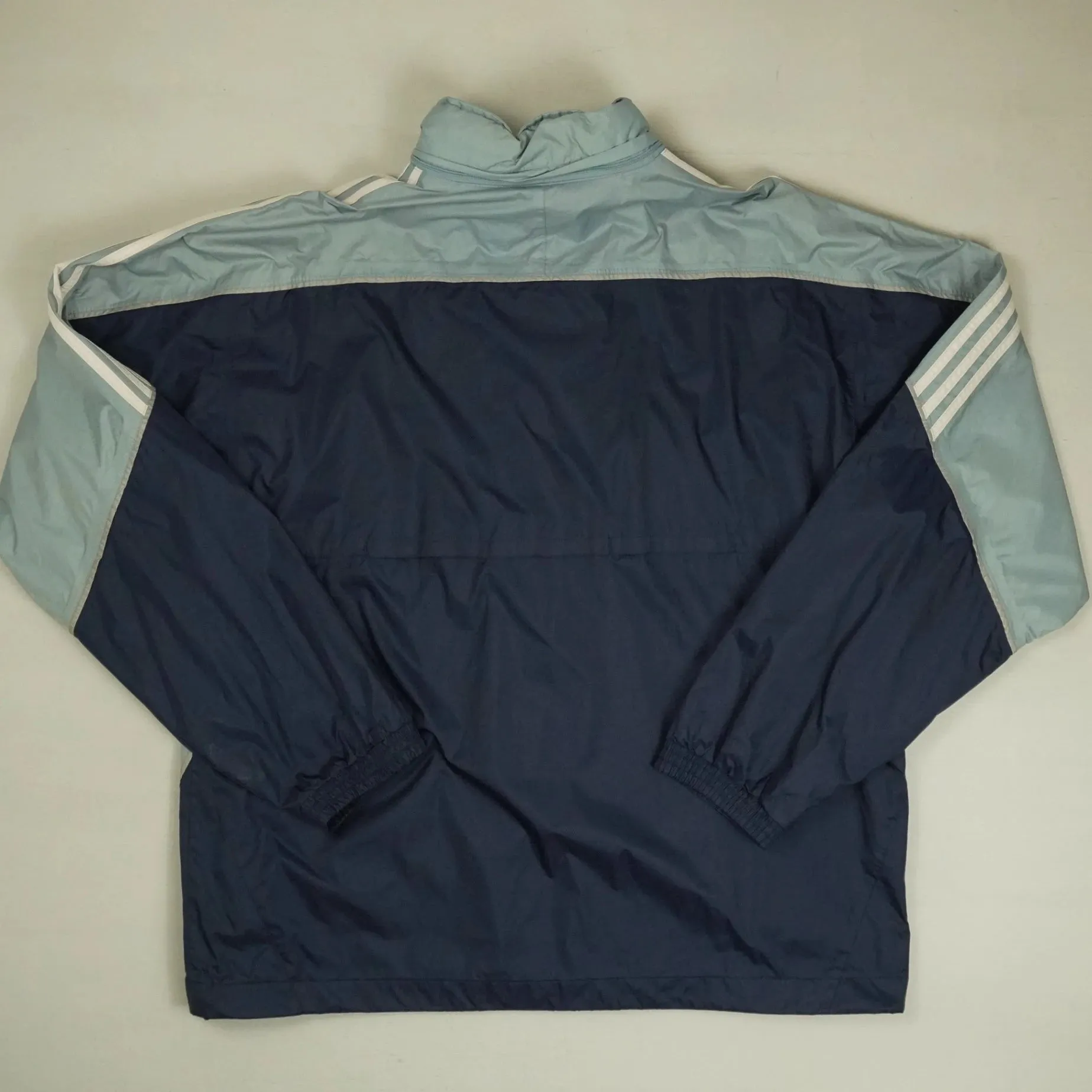 Vintage Adidas Blue Windbreaker (XXL)