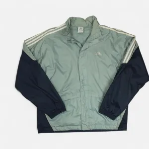 Vintage Adidas Blue Windbreaker (XXL)