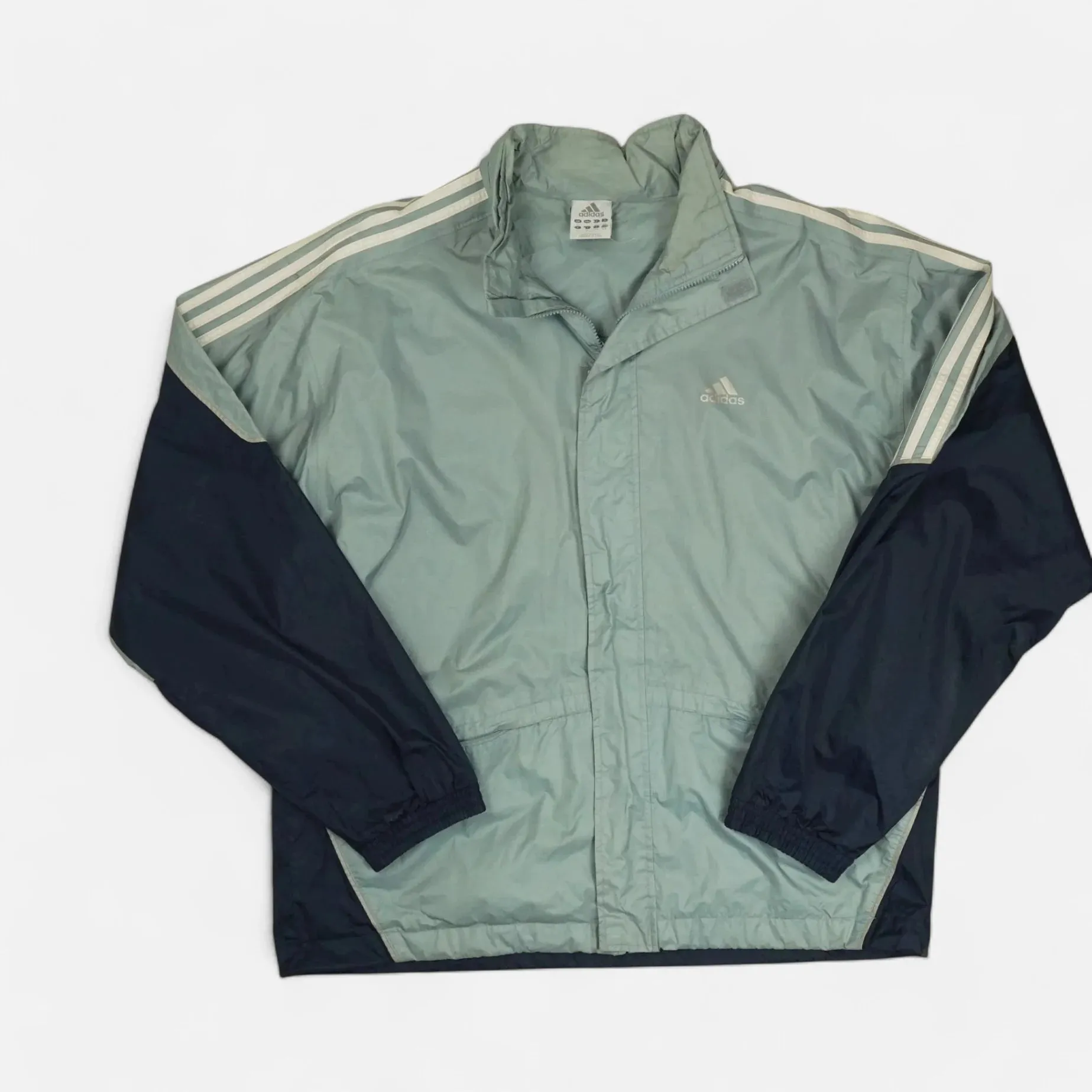 Vintage Adidas Blue Windbreaker (XXL)